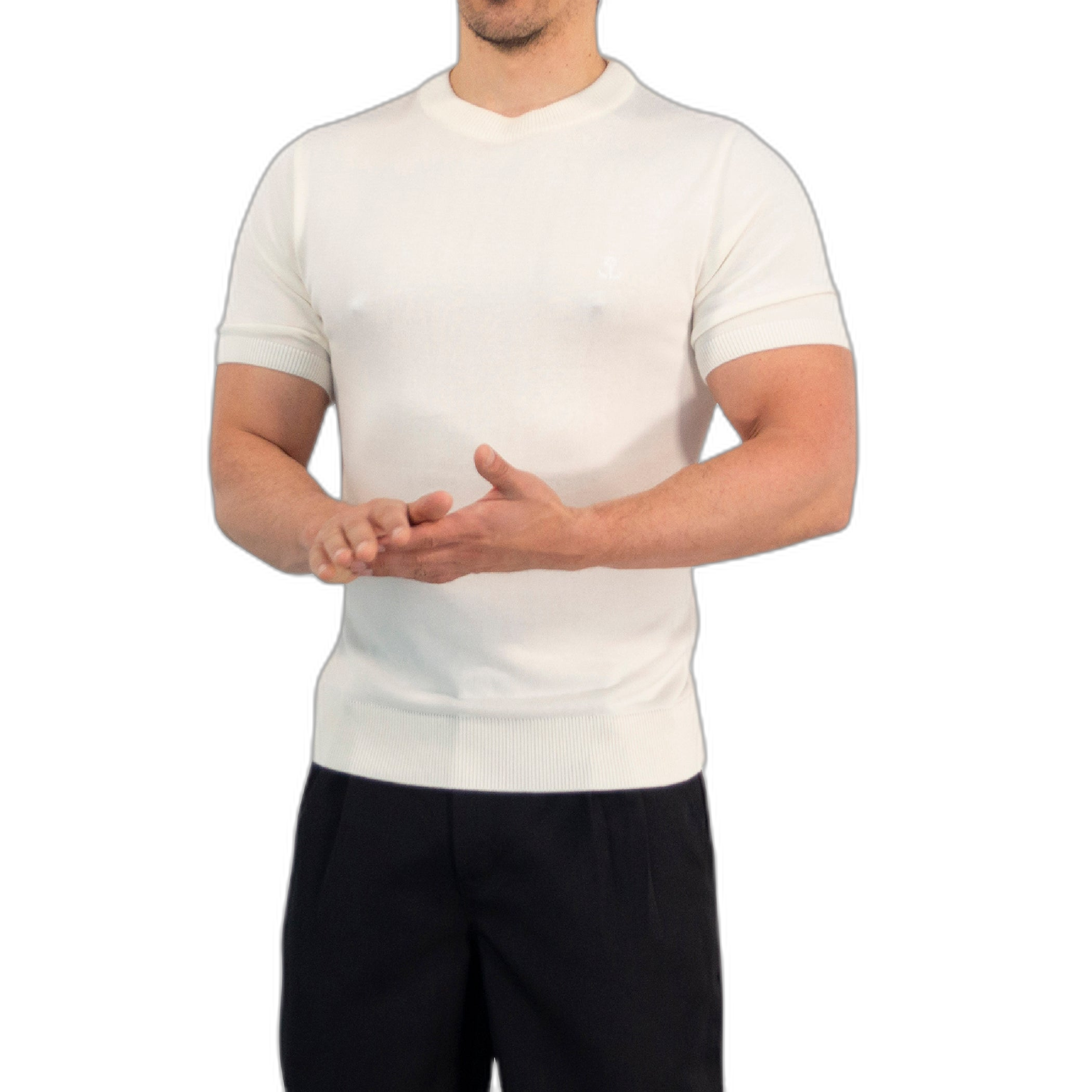 Cruise Knitted Shirt Bambú Raw White