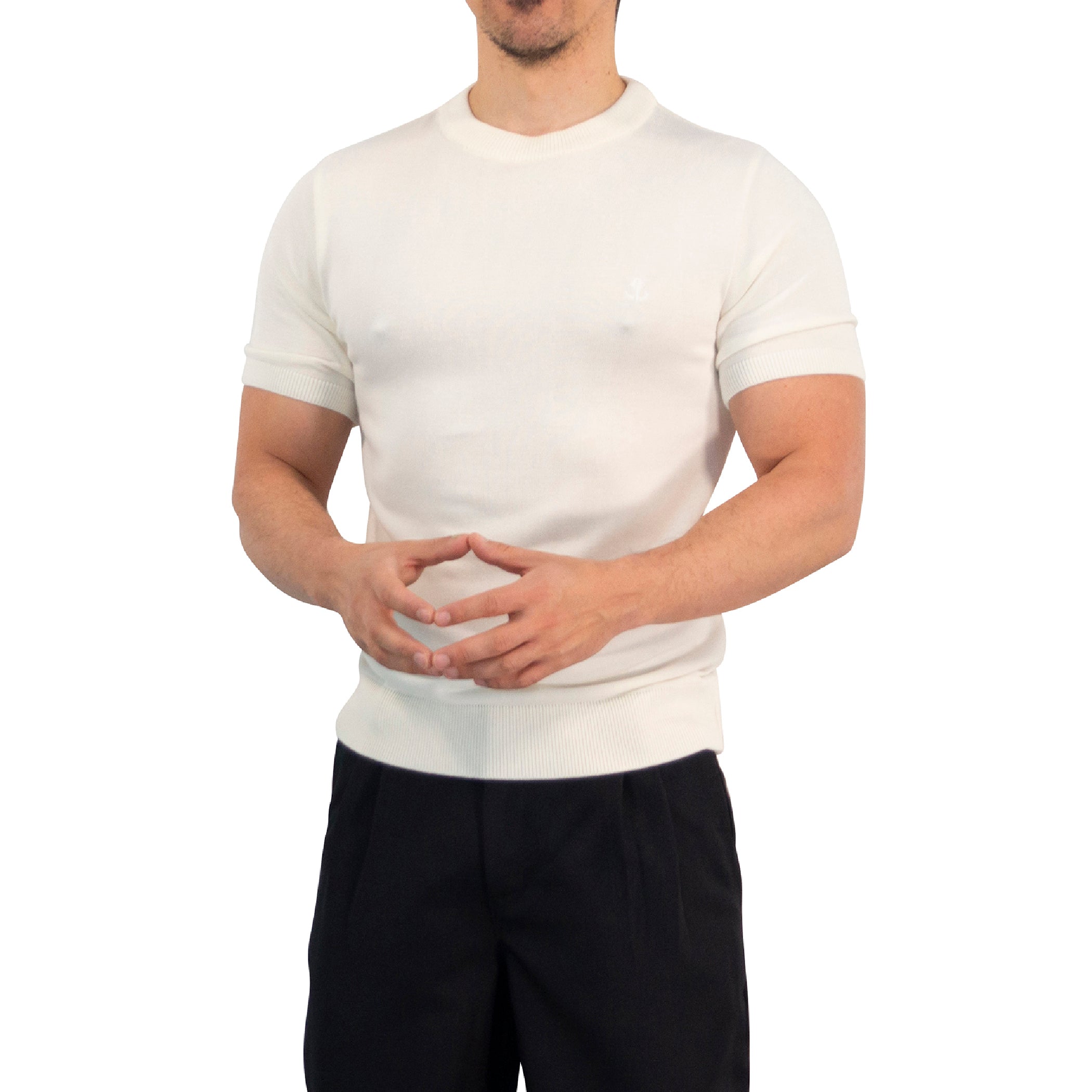 Zipped Short Sleeve Polo Full Black