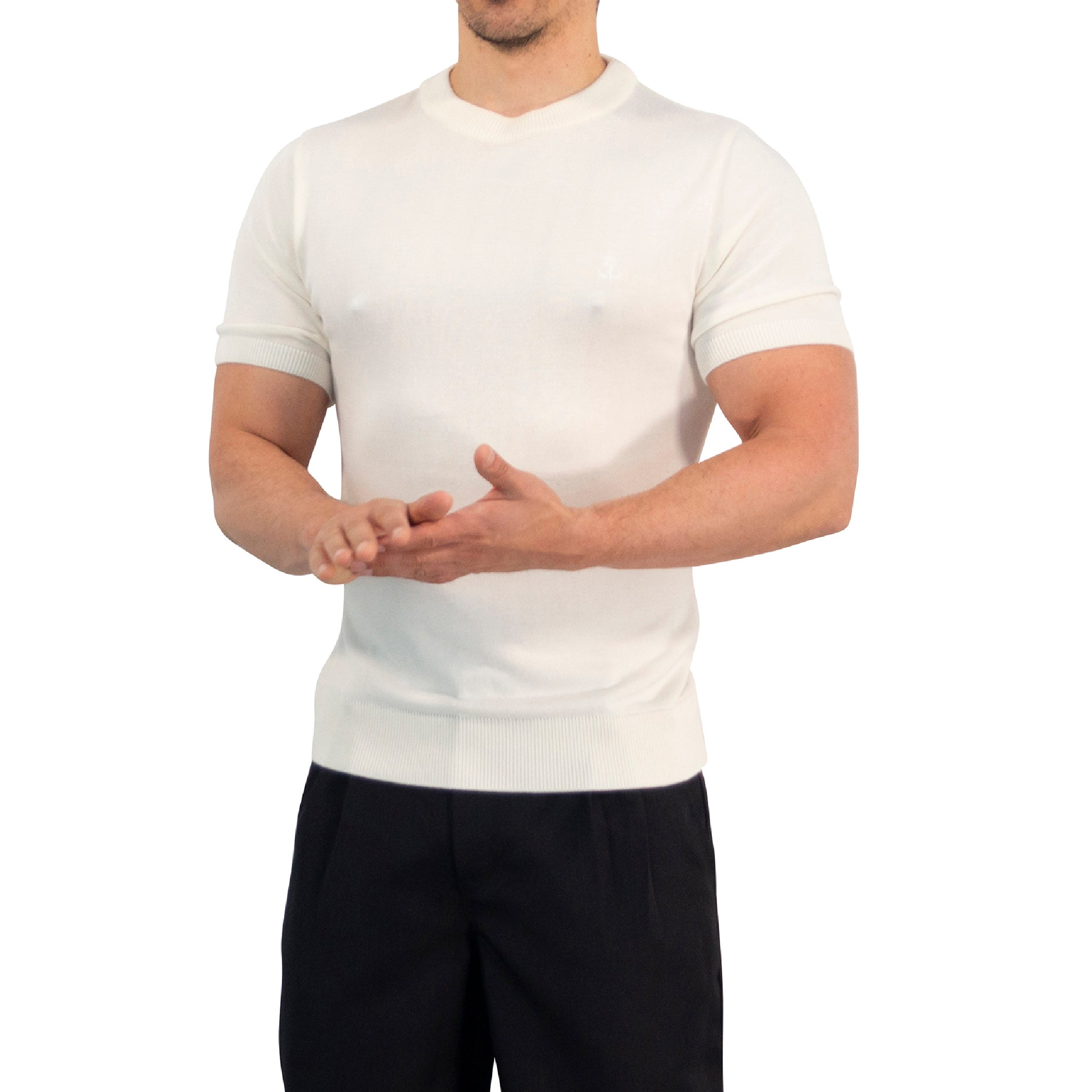 Zipped Short Sleeve Polo Full Black