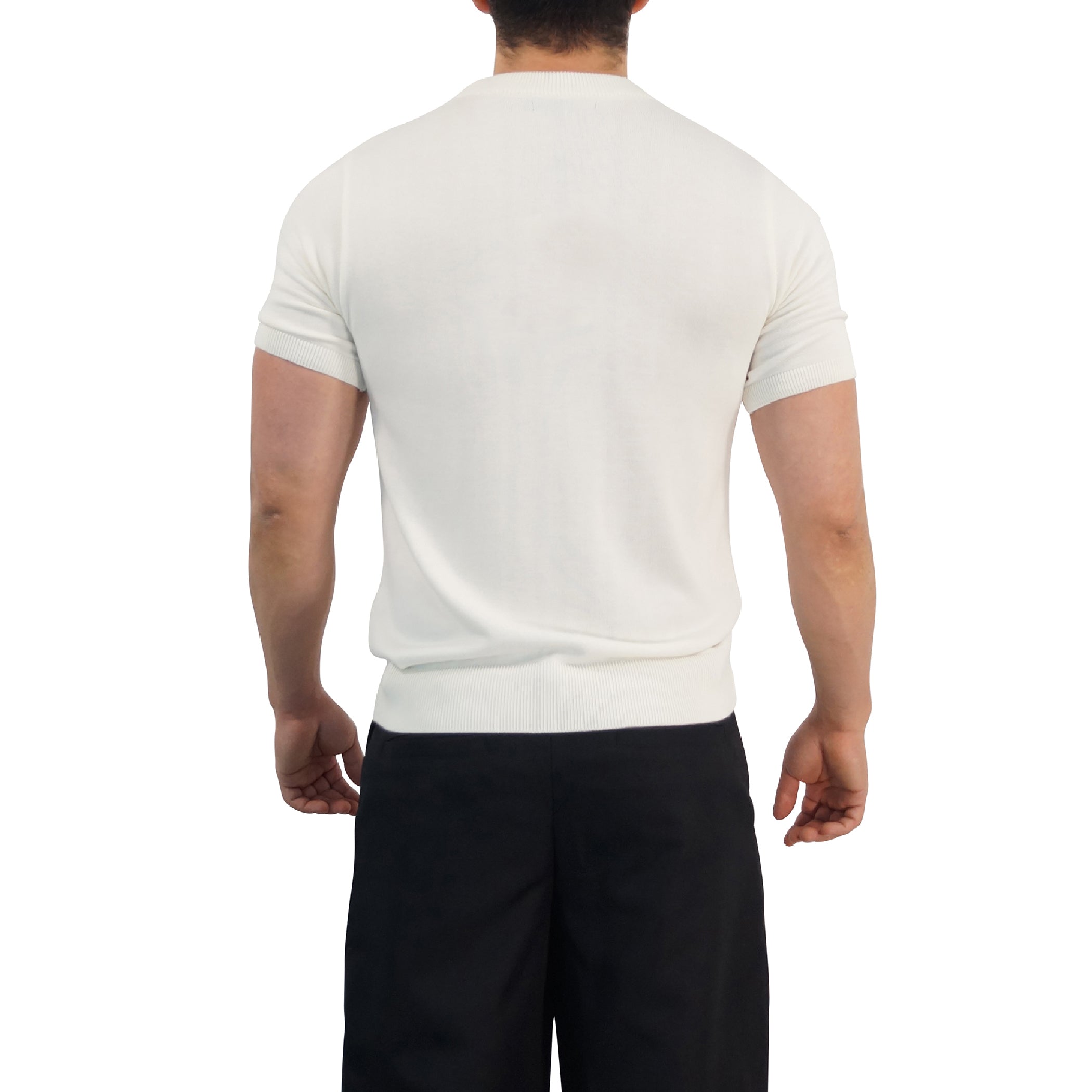 Zipped Short Sleeve Polo Full Black