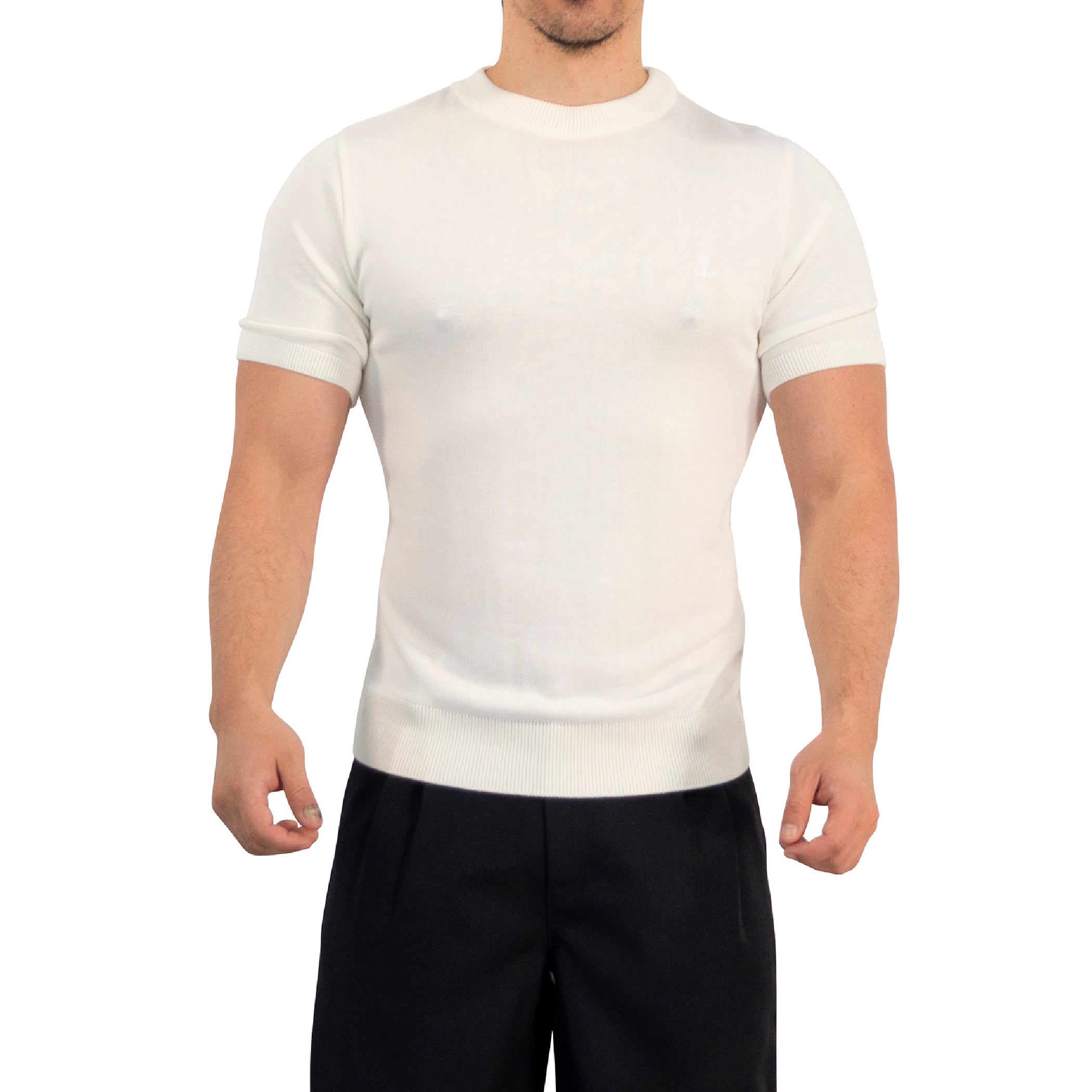 Zipped Short Sleeve Polo Full Black