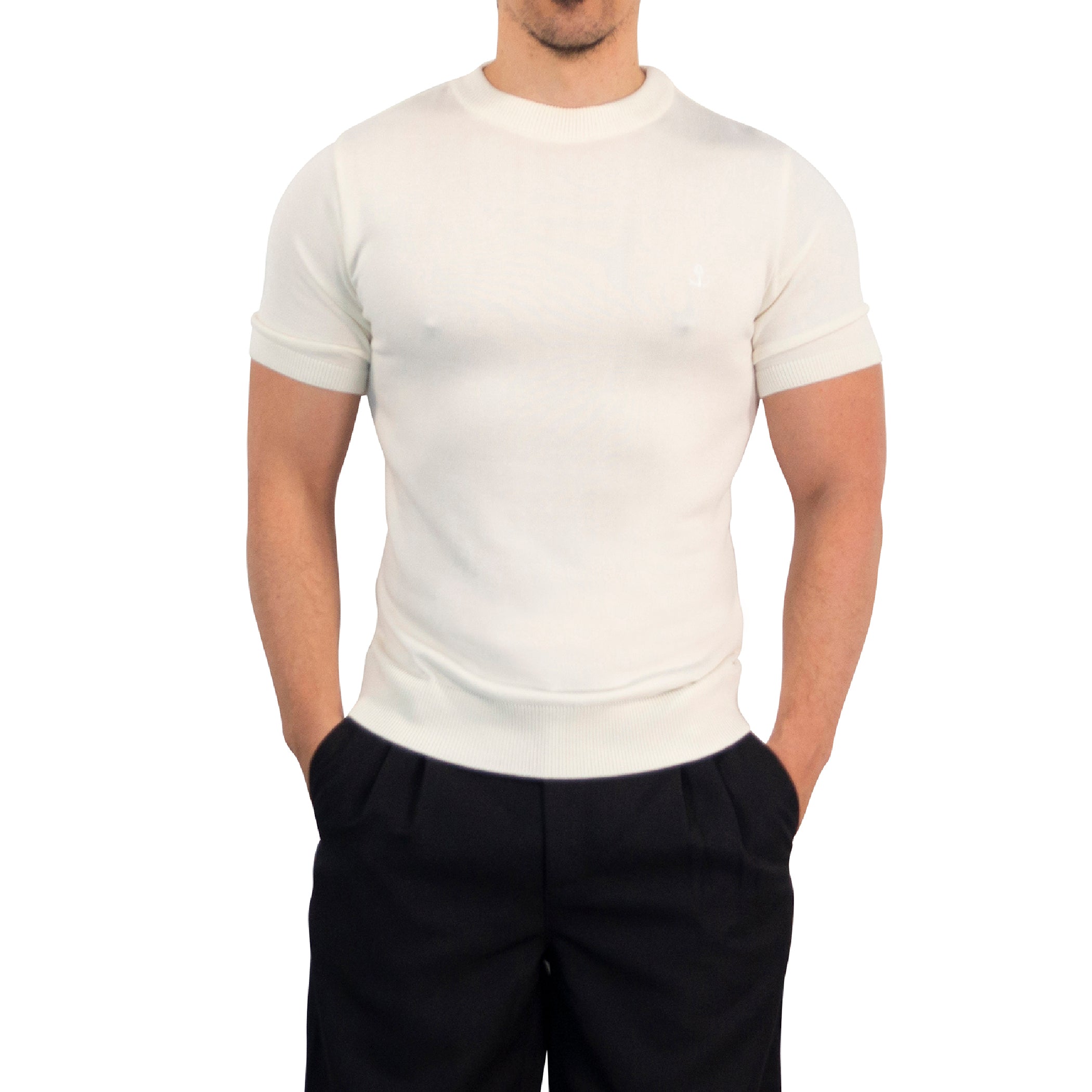 Zipped Short Sleeve Polo Full Black