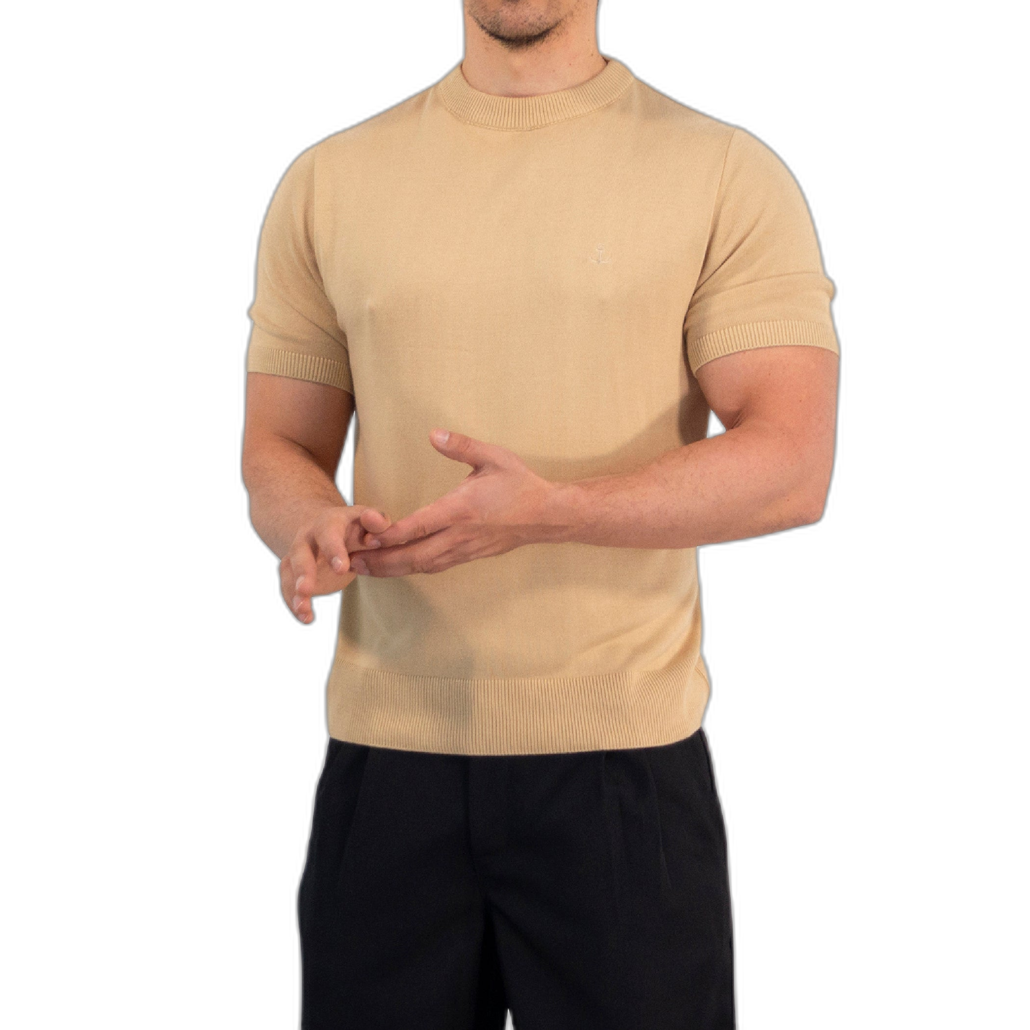 Cruise Knitted Shirt Bambú Brown Latte