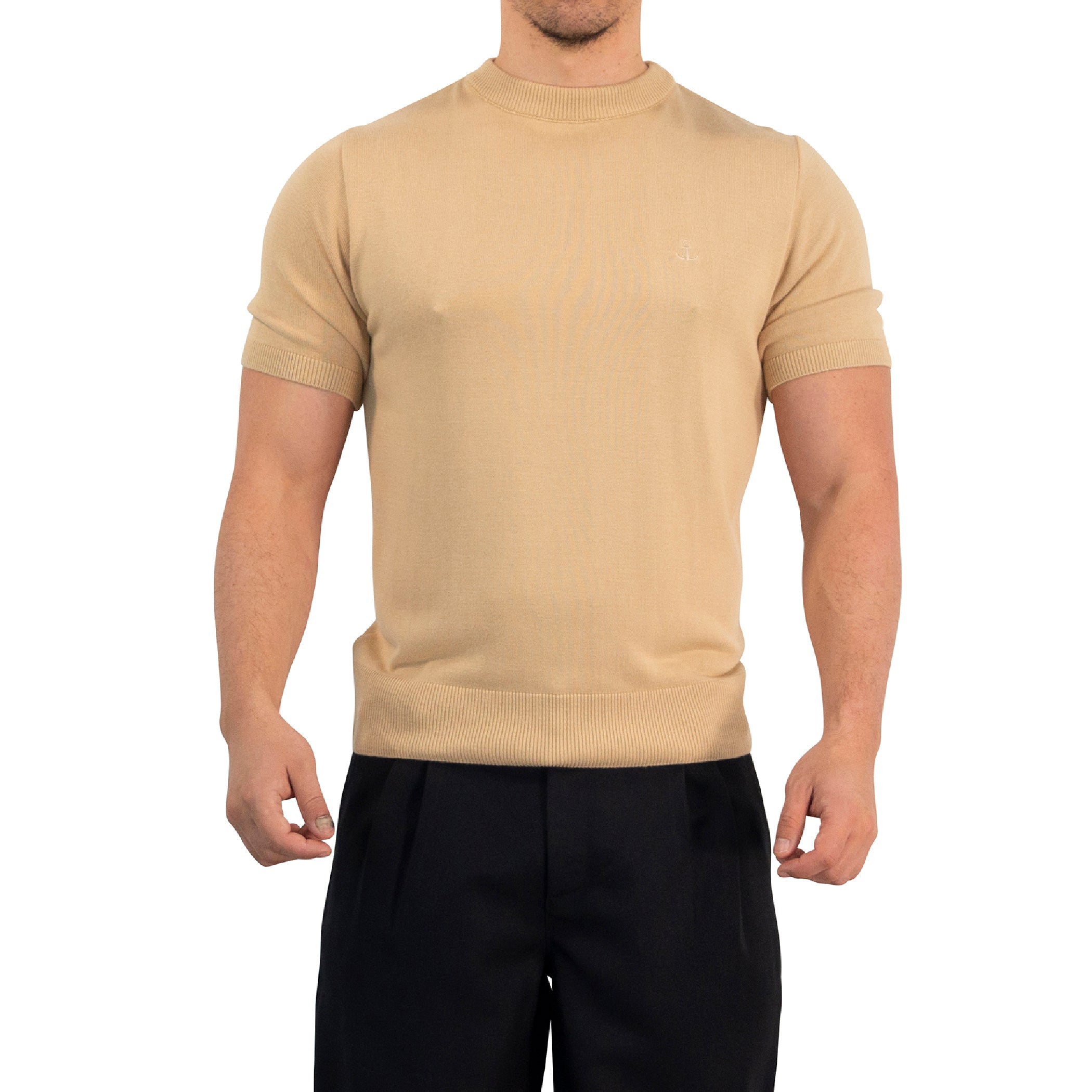 Zipped Short Sleeve Polo Full Black