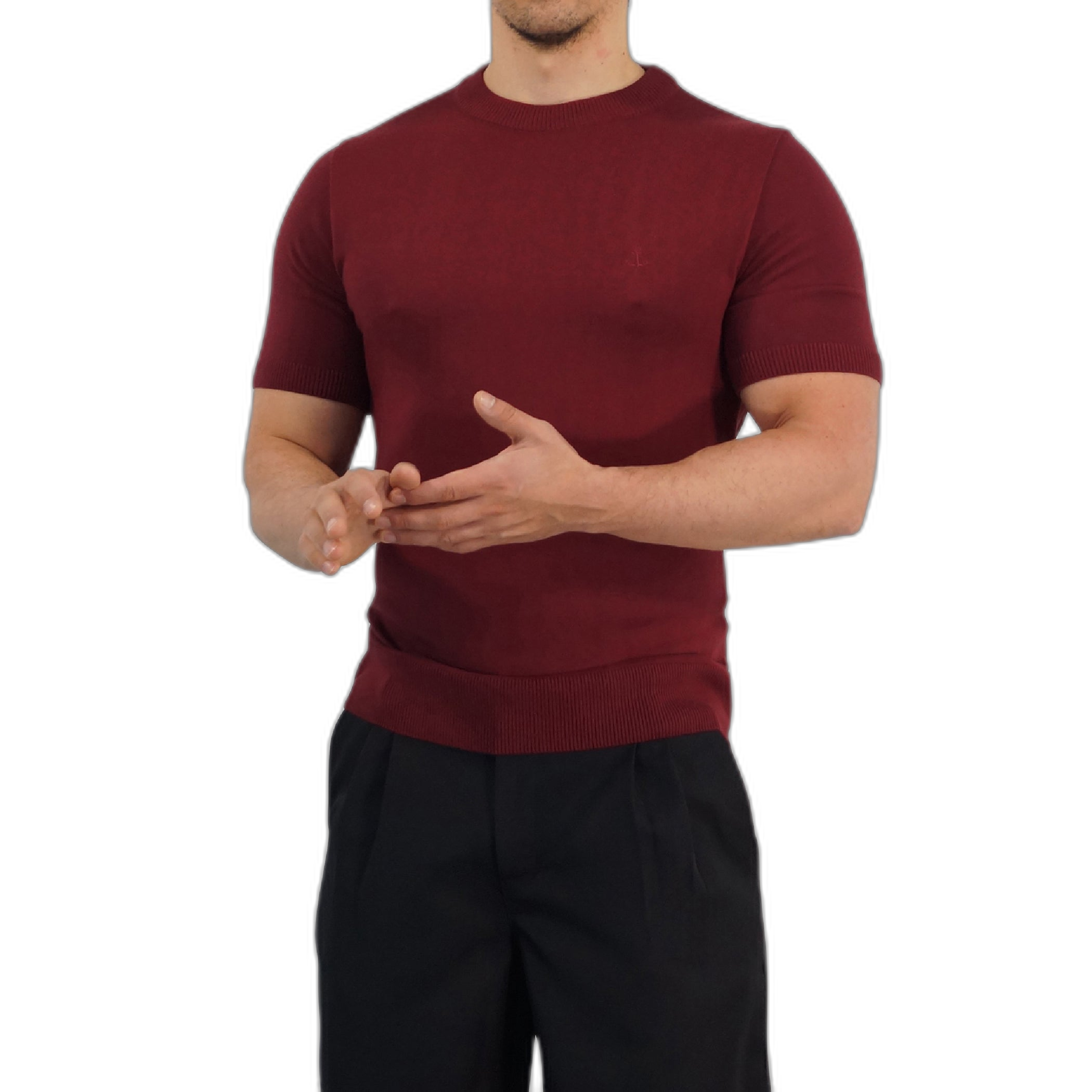 Cruise Knitted Shirt Bambú Merlot