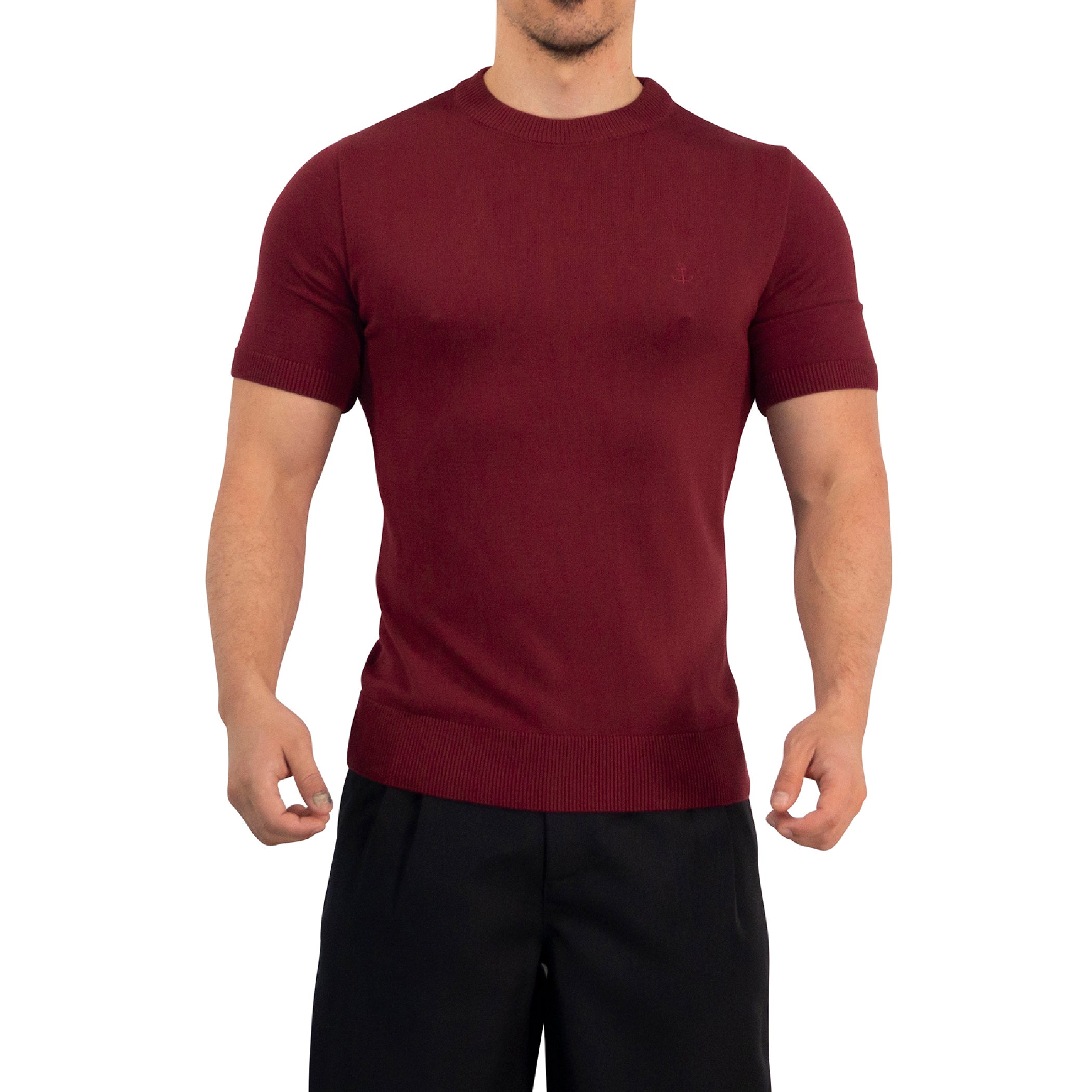 Cruise Knitted Shirt Bambú Merlot