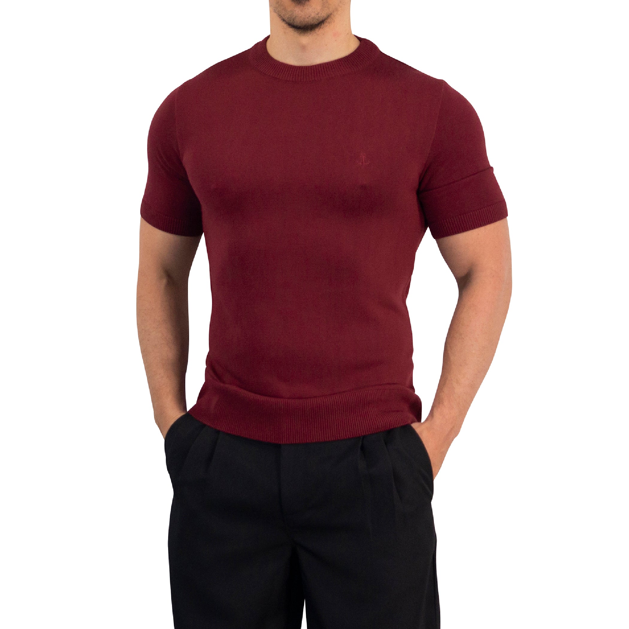 Cruise Knitted Shirt Bambú Merlot