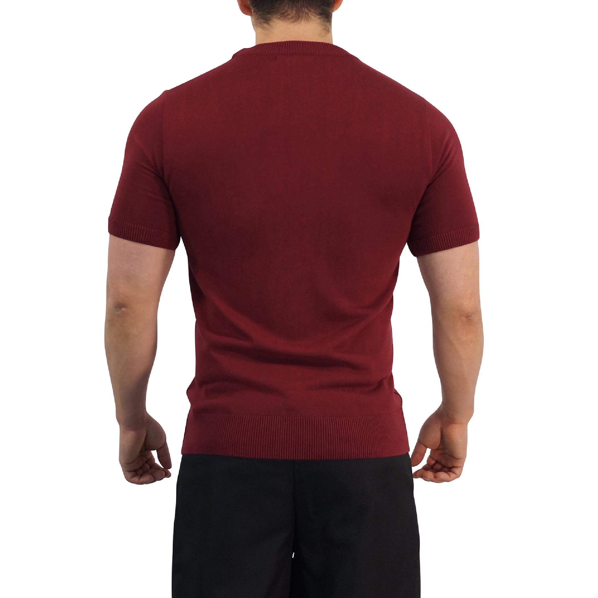 Zipped Short Sleeve Polo Full Black