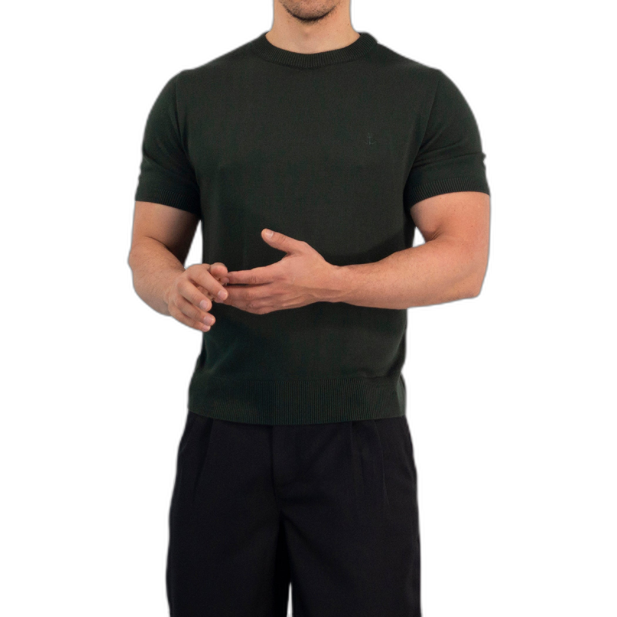 Cruise Knitted Shirt Bambú Seaweed