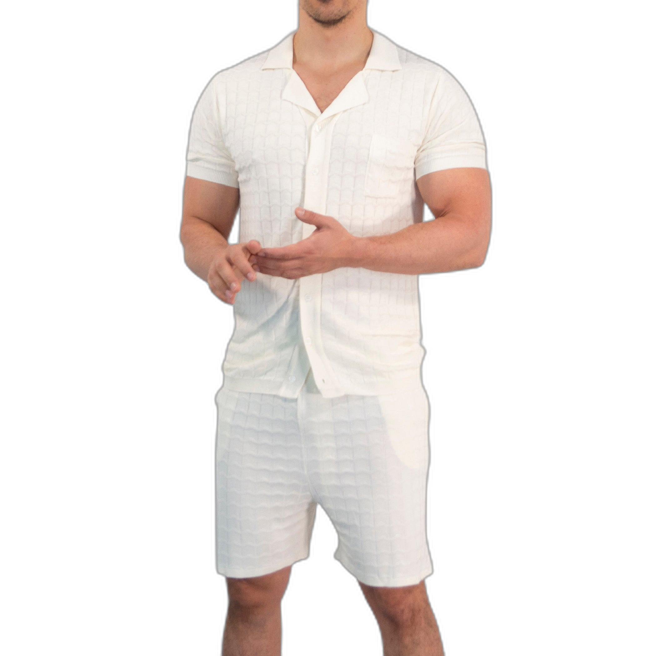 Havana Knitted Shirt Bambú Raw White
