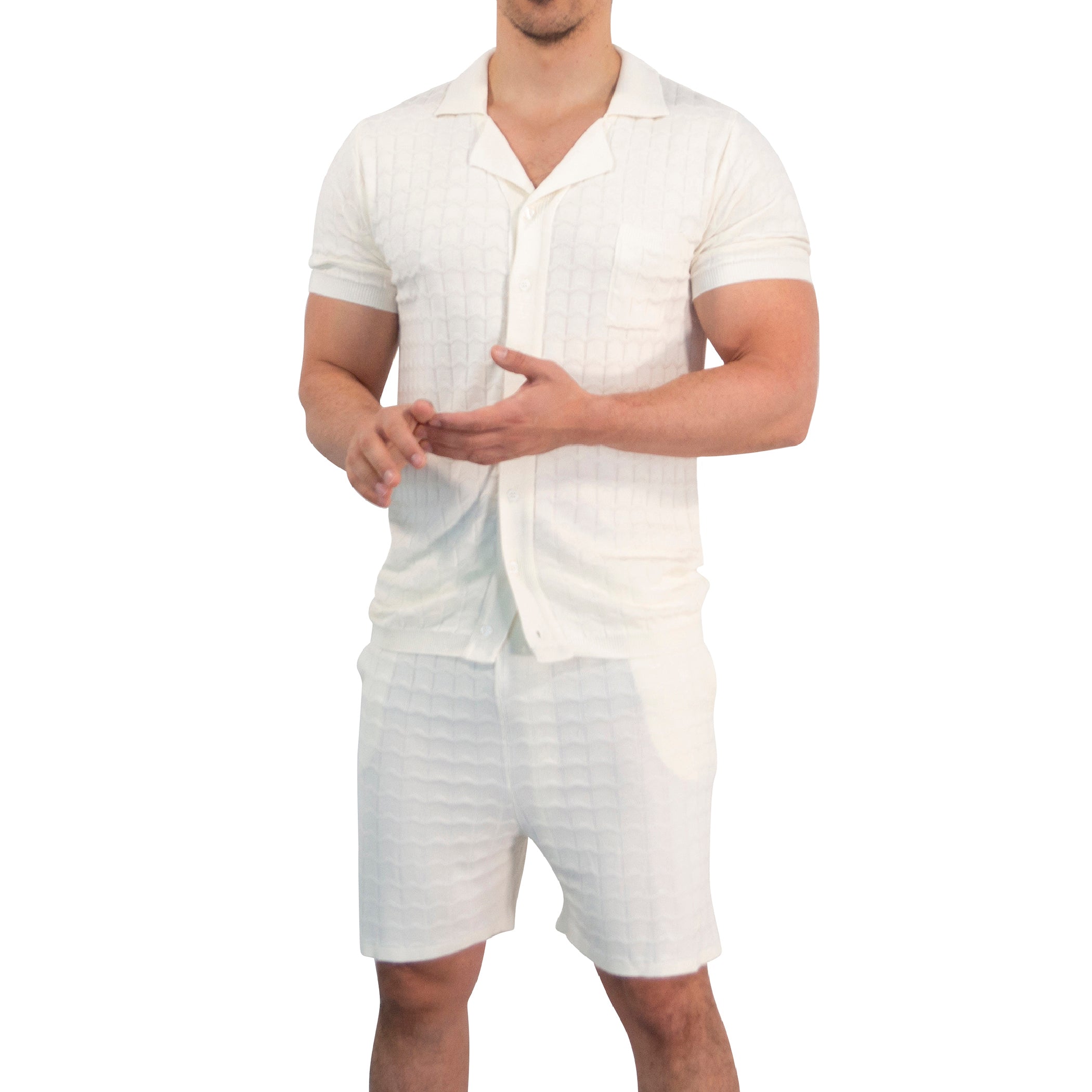 Zipped Short Sleeve Polo Full Black