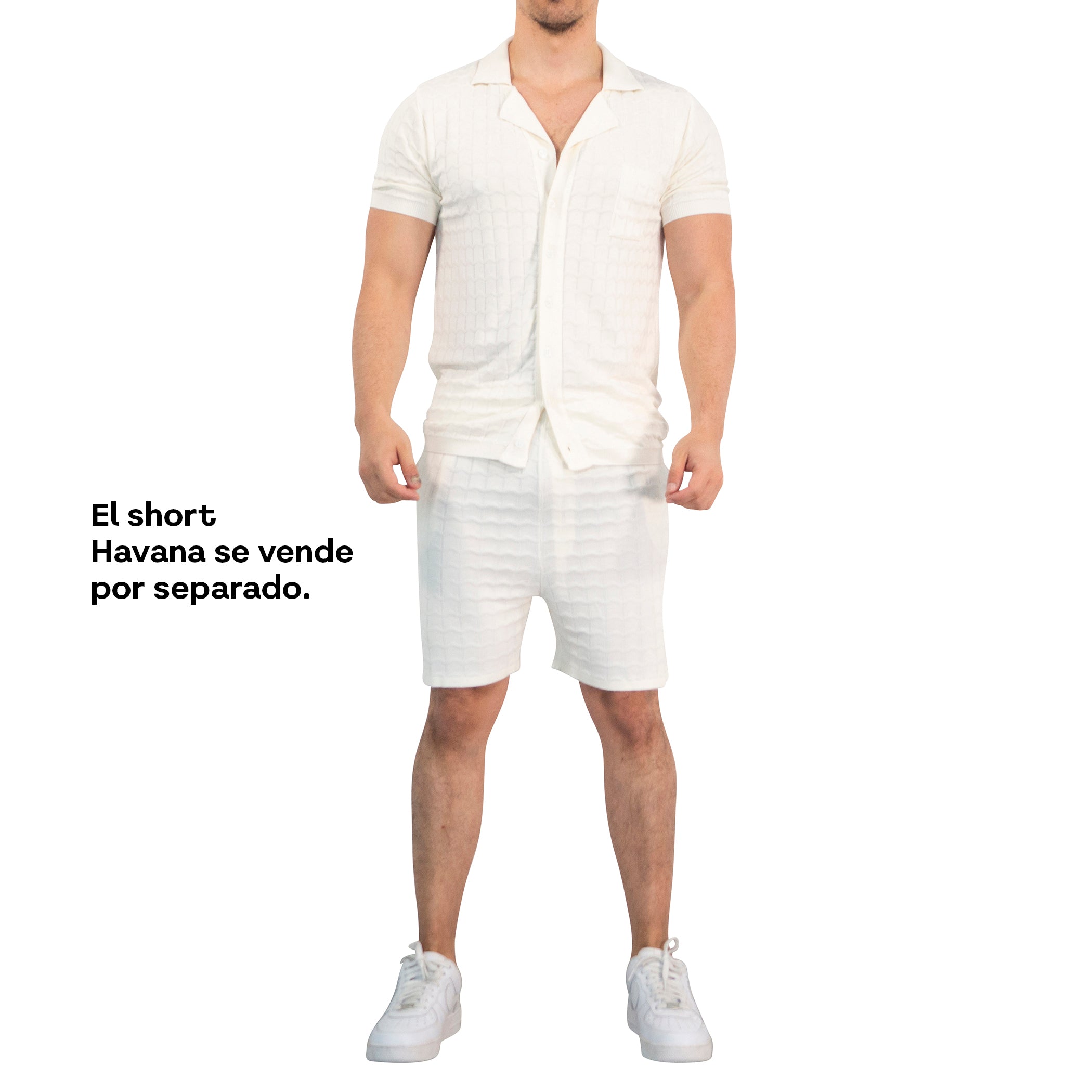 Havana Knitted Shirt Bambú Raw White