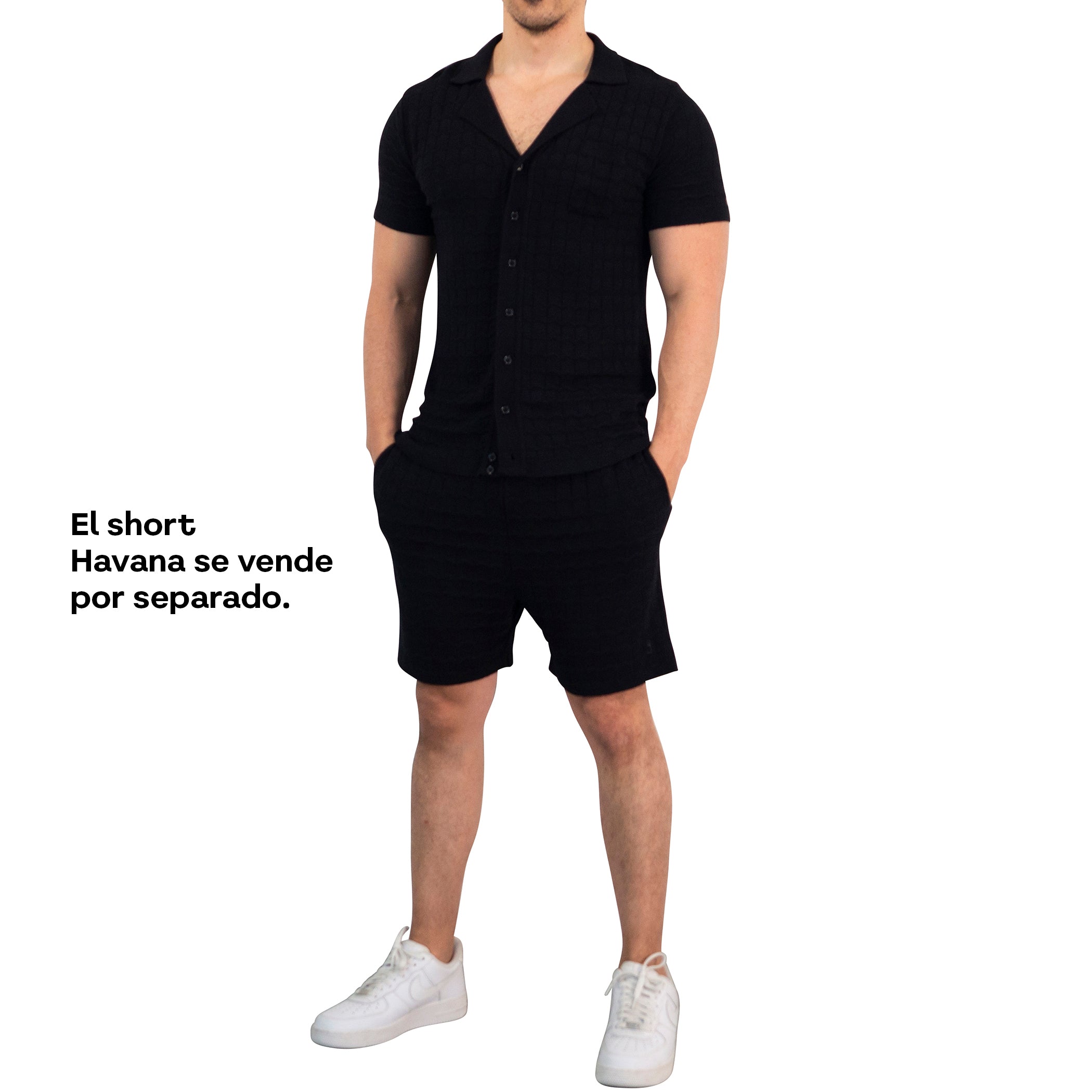Havana Knitted Shirt Bambú Black