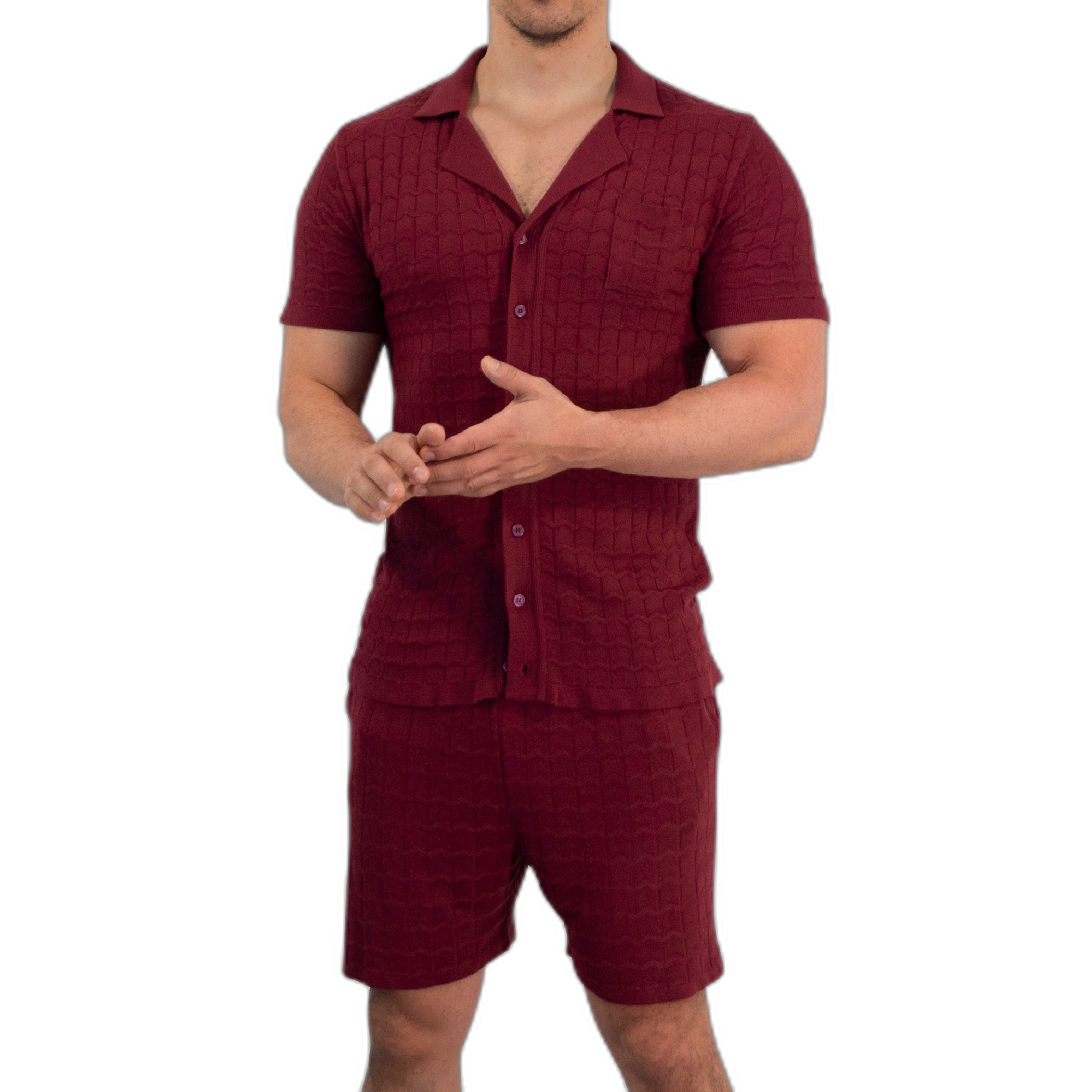 Havana Knitted Shirt Bambú Merlot