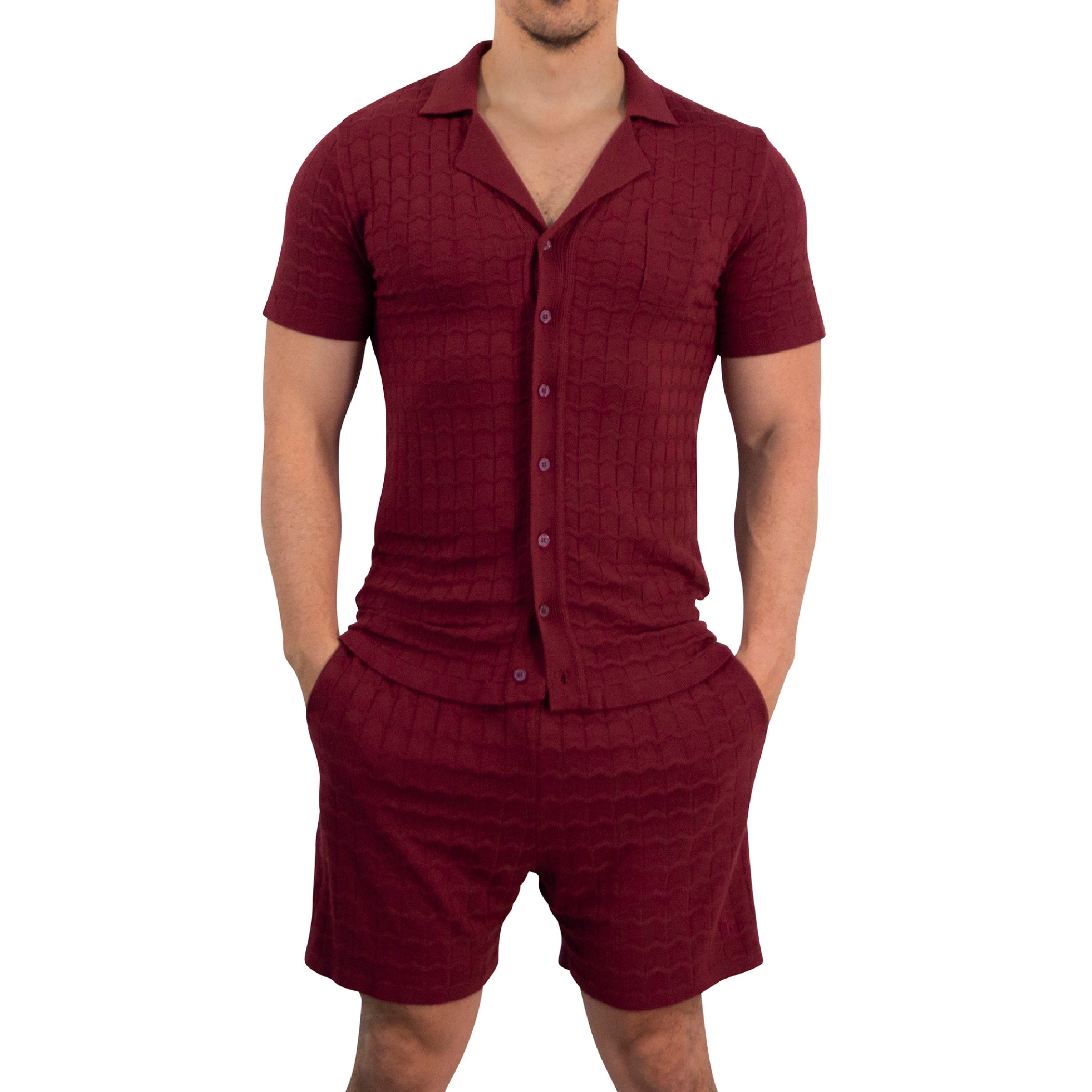 Havana Knitted Shirt Bambú Merlot