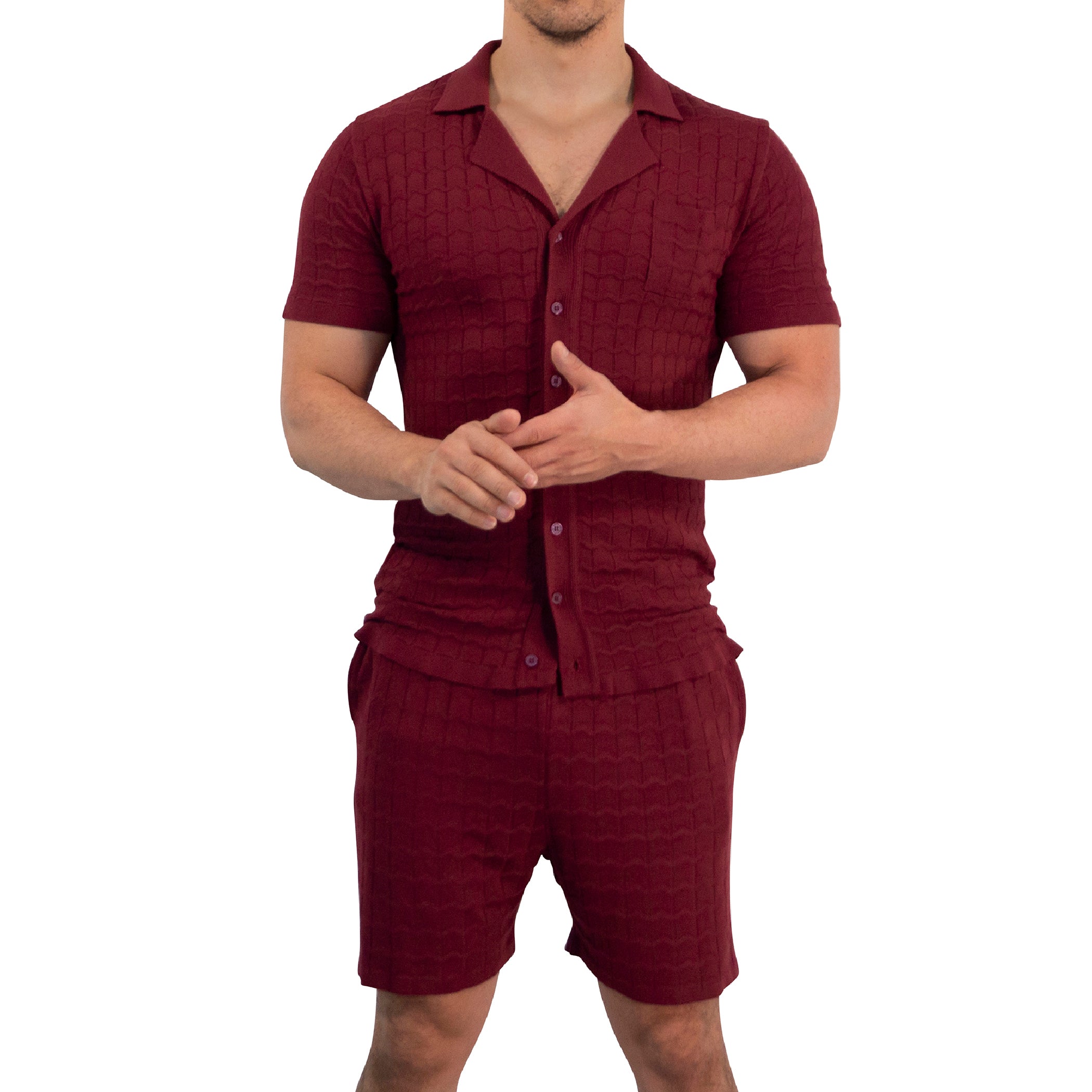 Havana Knitted Shirt Bambú Merlot