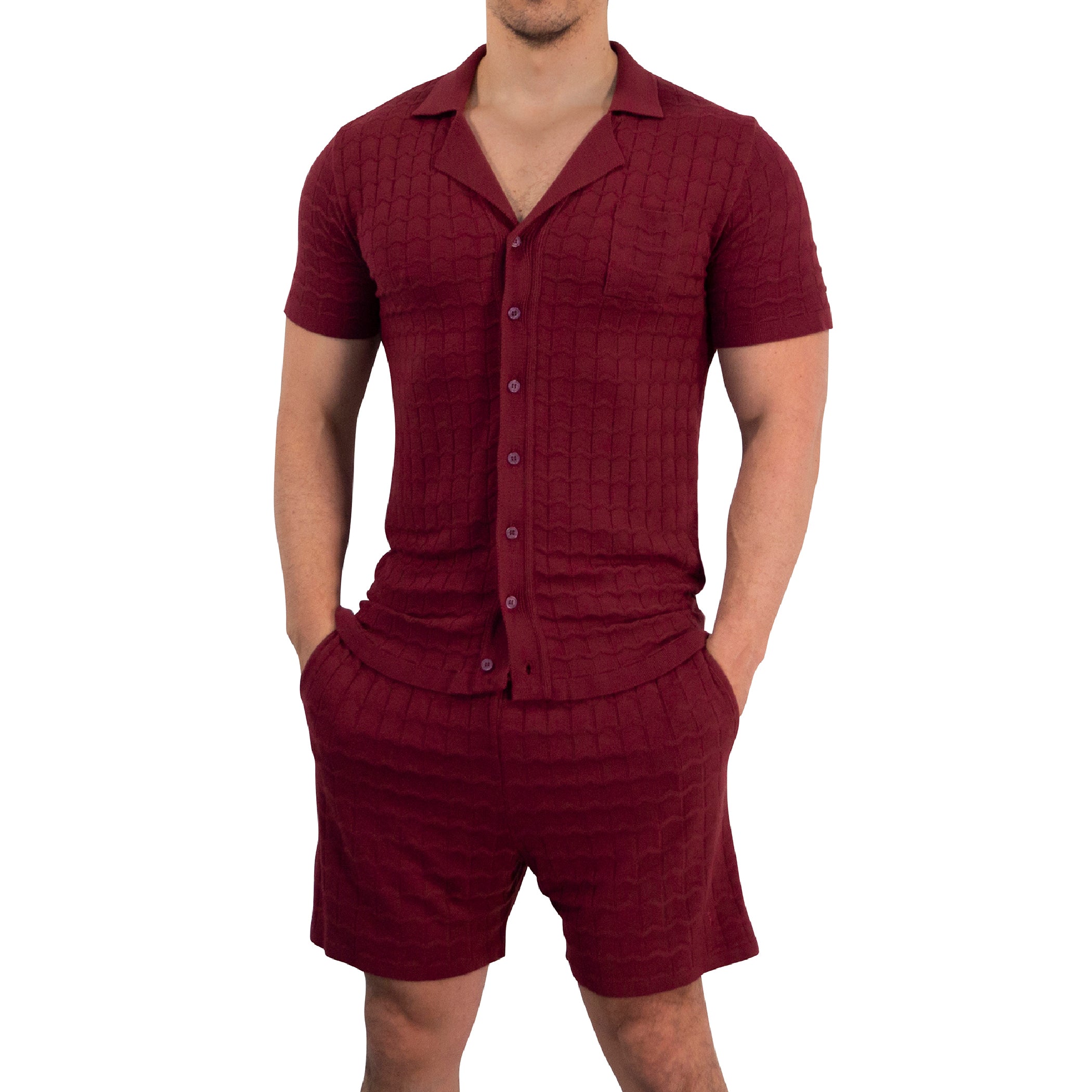 Zipped Short Sleeve Polo Full Black