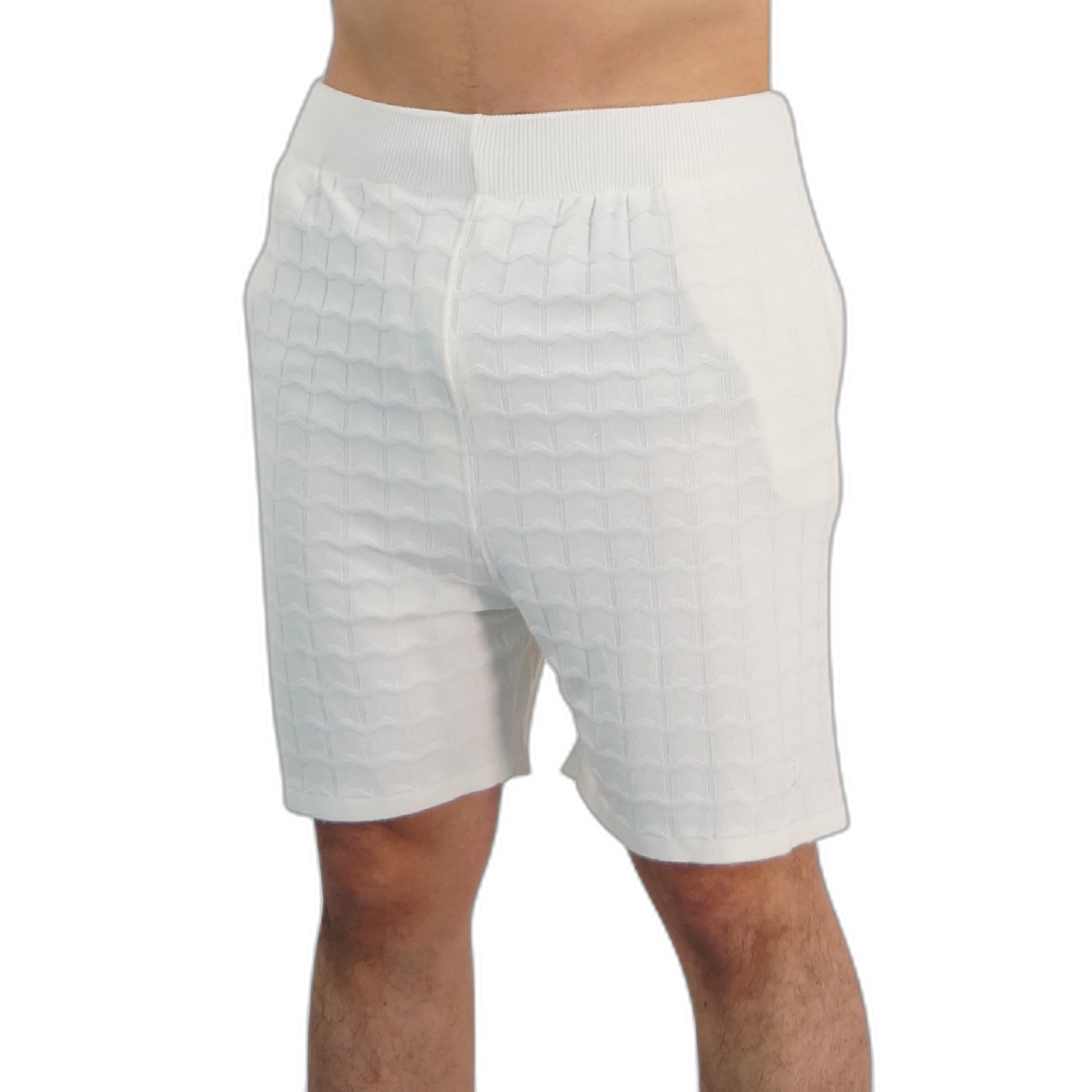 Havana Knitted Short Bambú Raw White