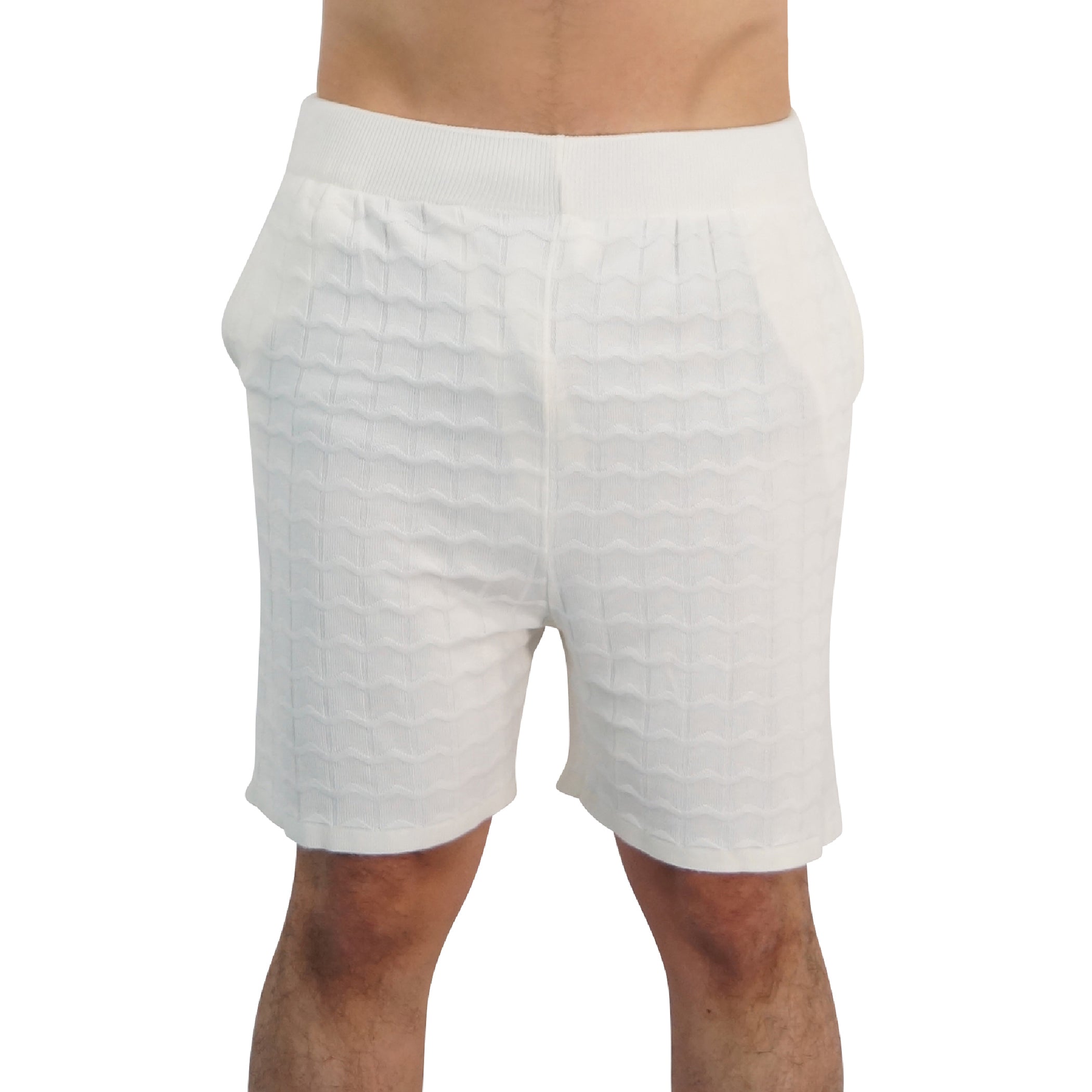 Havana Knitted Short Bambú Raw White