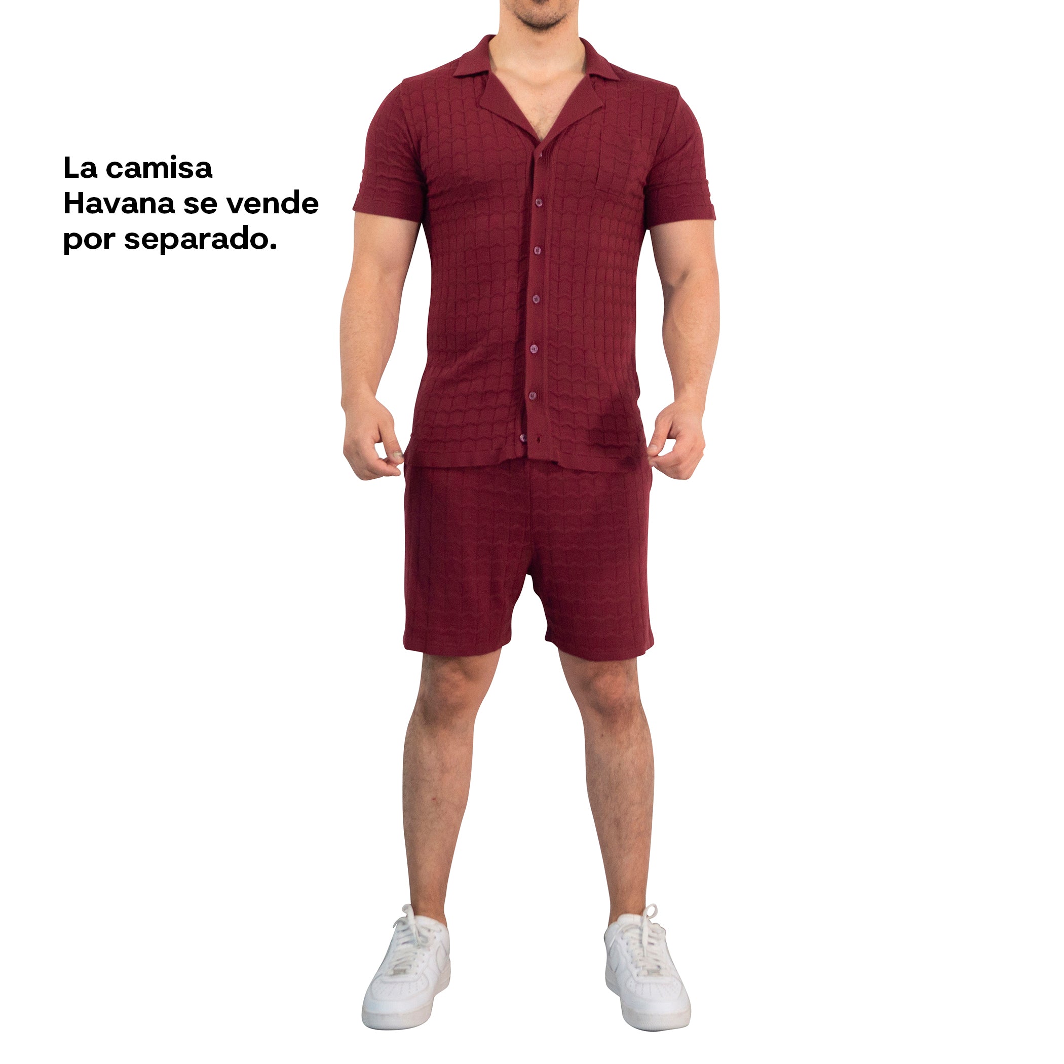 Havana Knitted Short Bambú Merlot