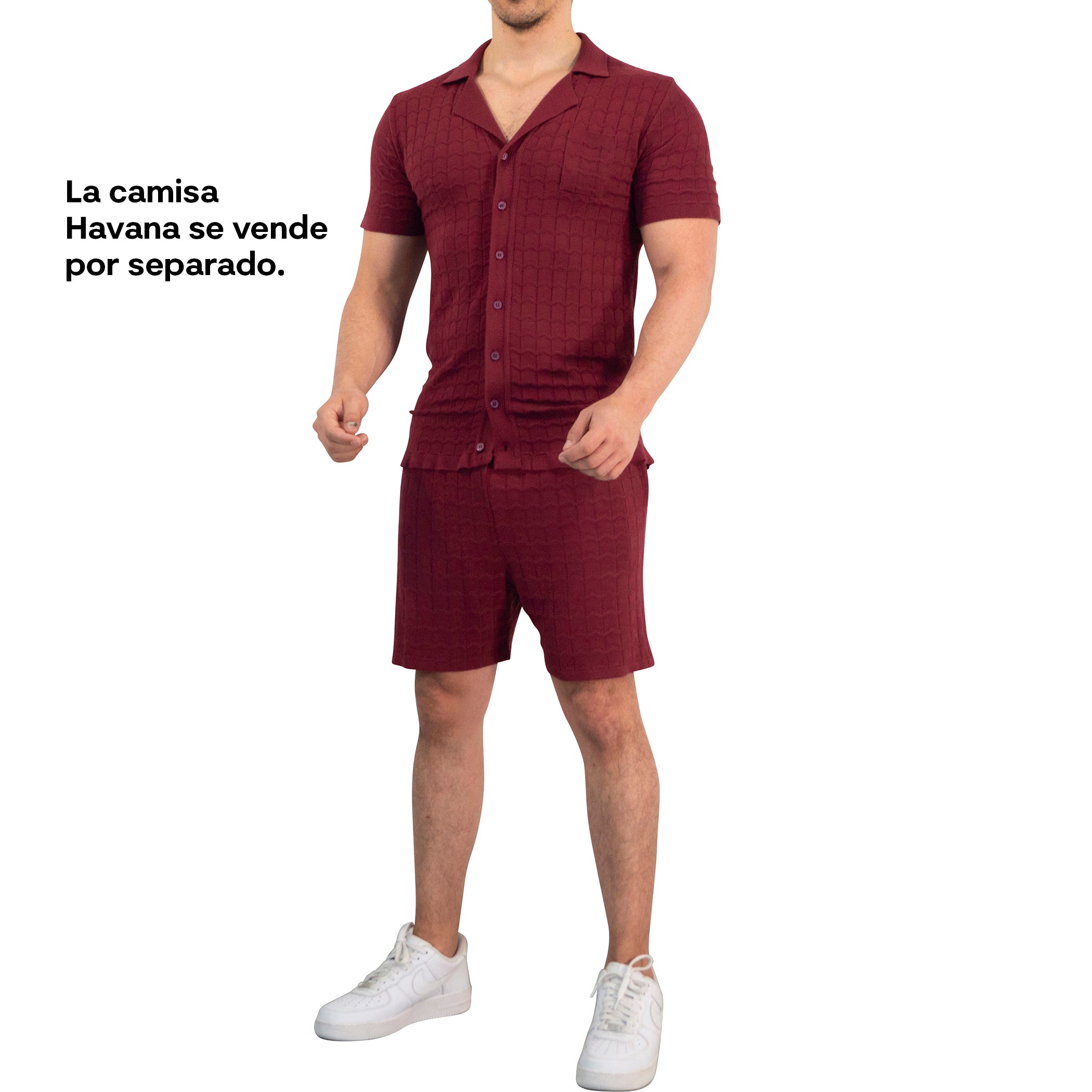 Havana Knitted Short Bambú Merlot