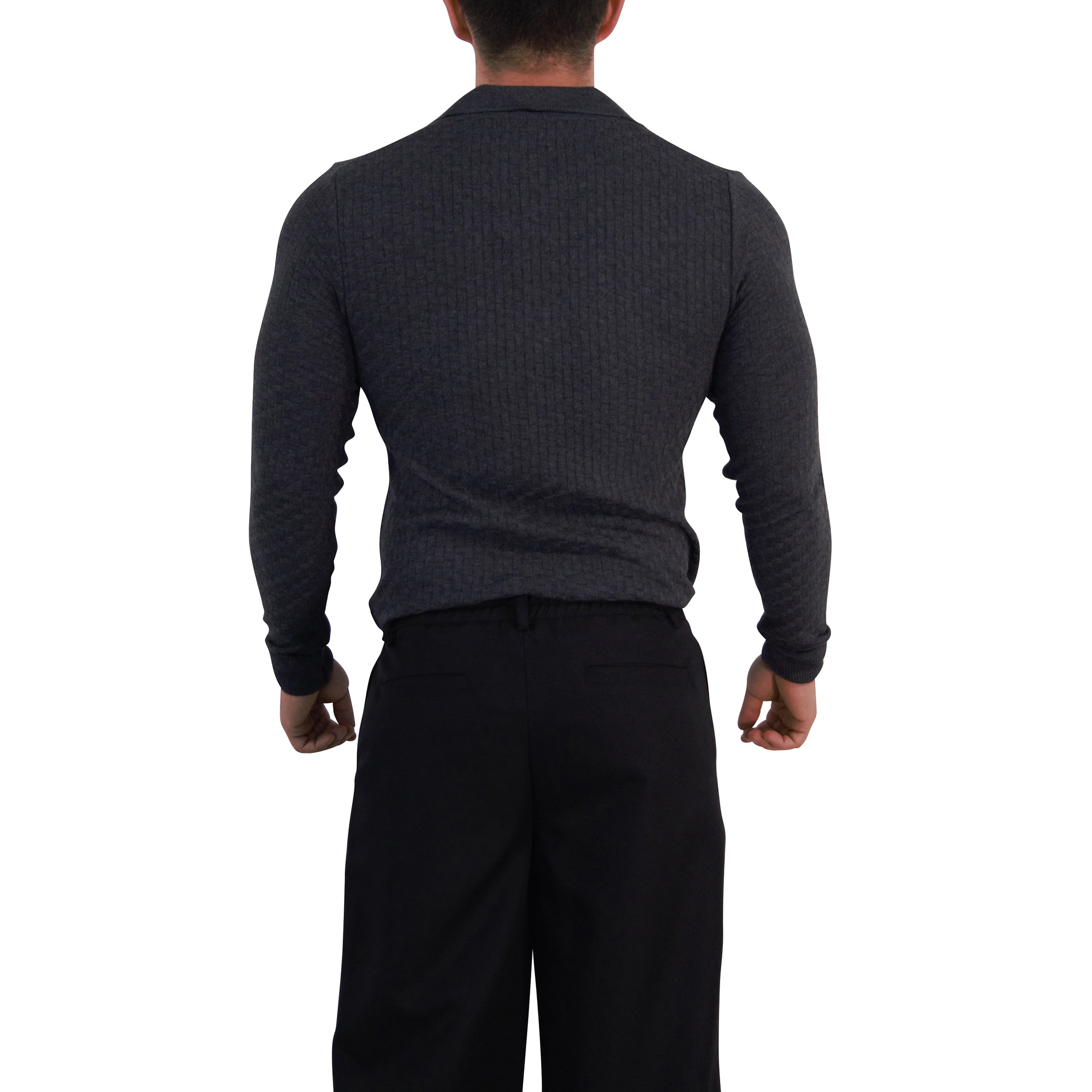 Knitted Connery Polo Manga Larga Oxford