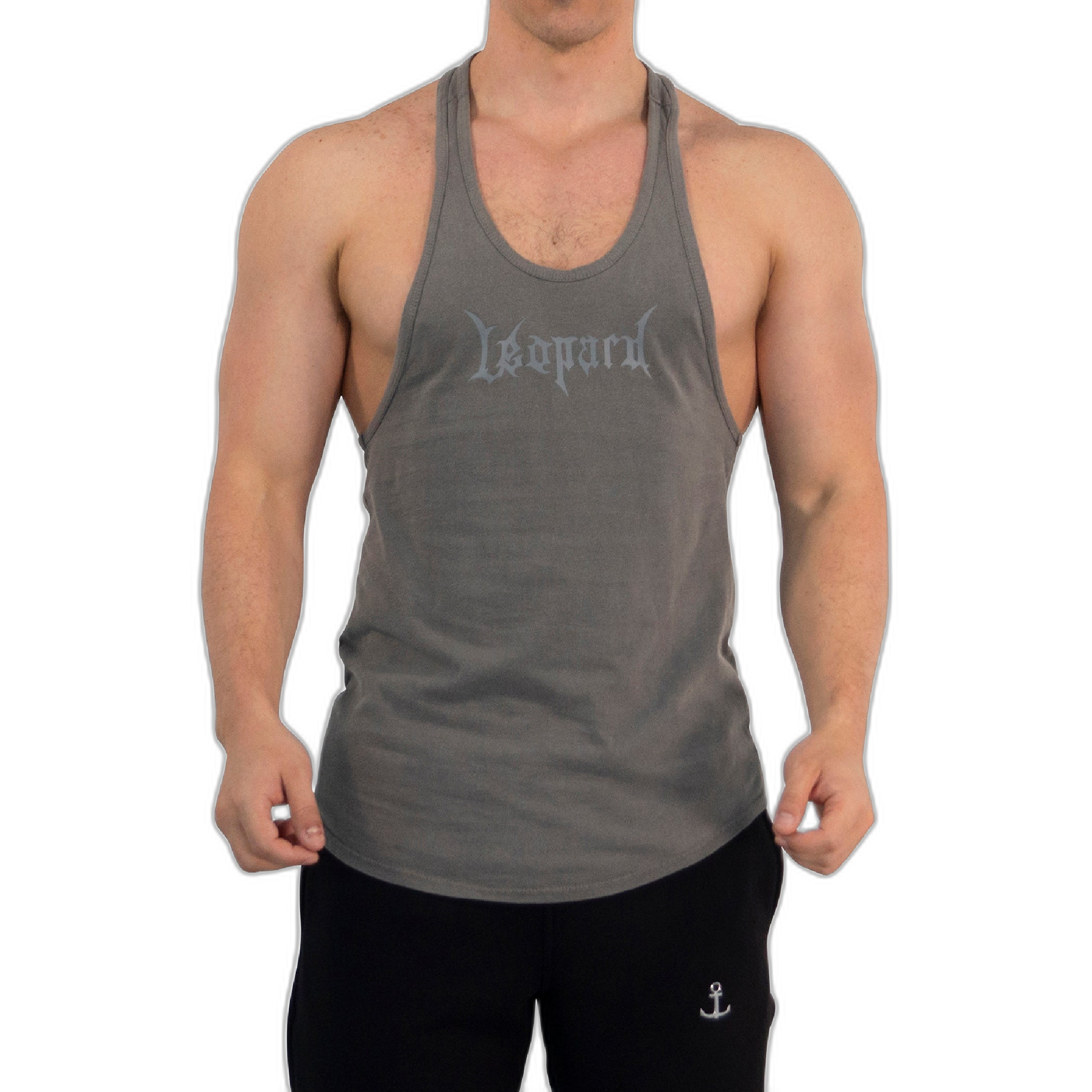 Playera Stringer Tank Dark Series Leopard Pigment Green
