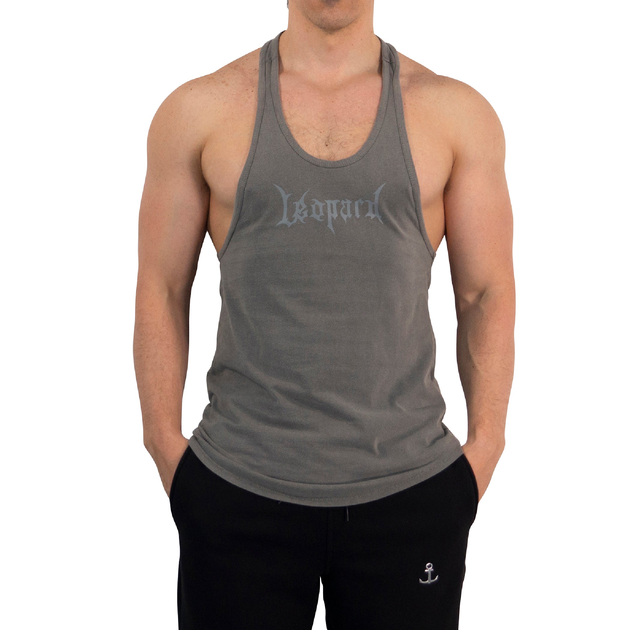 Playera Stringer Tank Dark Series Leopard Pigment Green