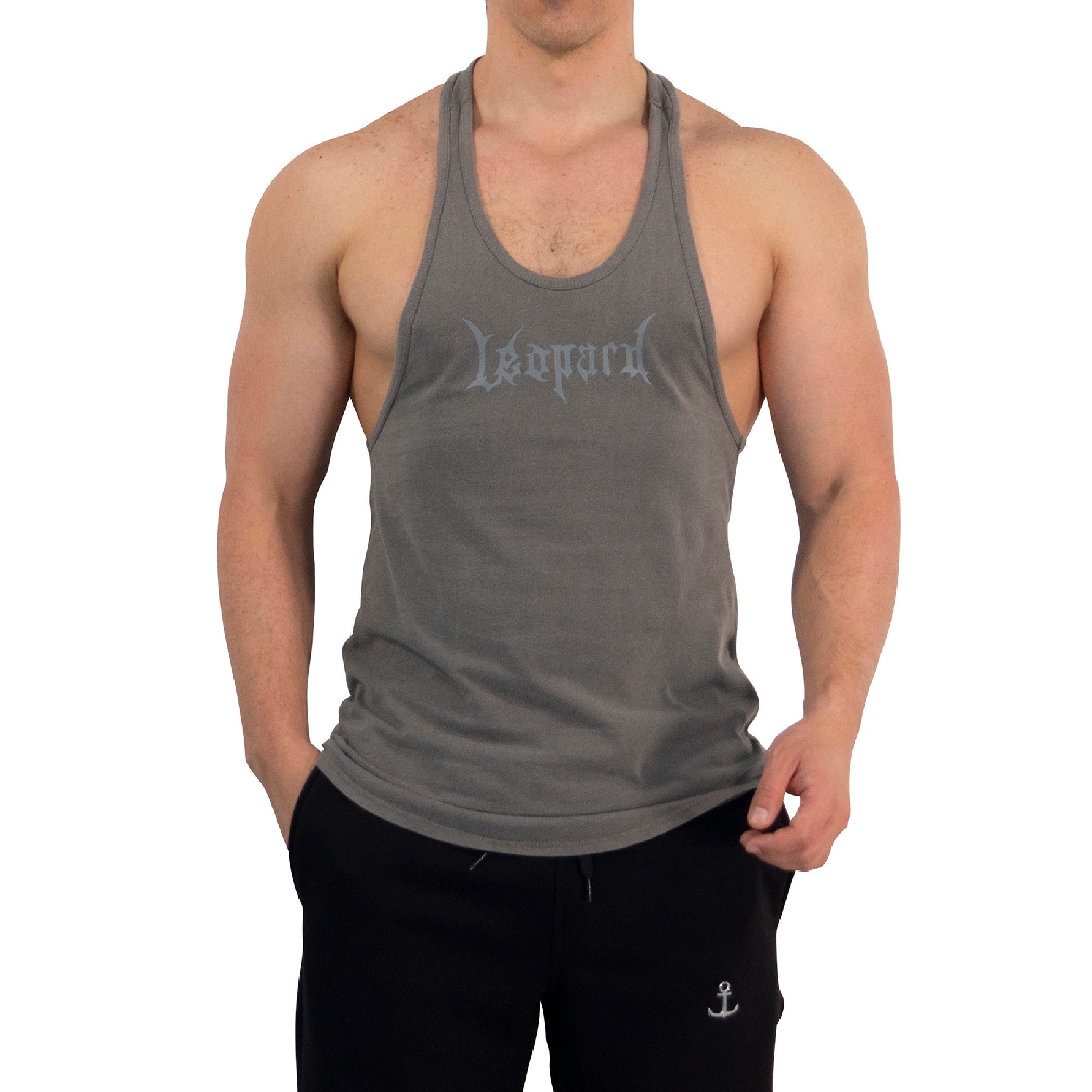 Playera Stringer Tank Dark Series Leopard Pigment Green