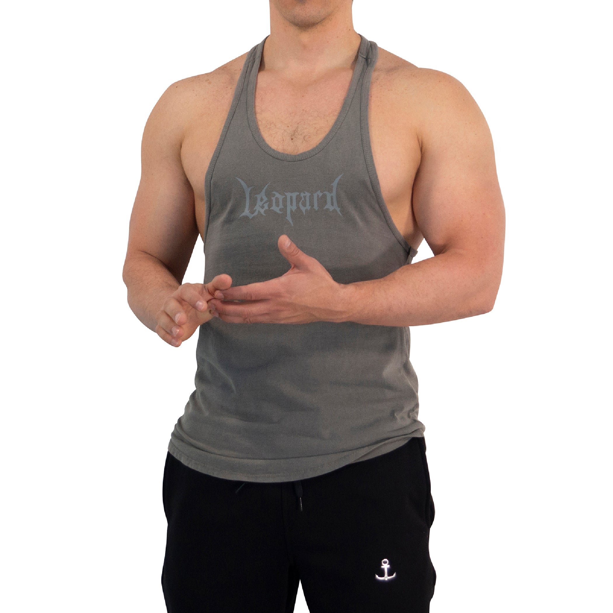 Playera Stringer Tank Dark Series Leopard Pigment Green