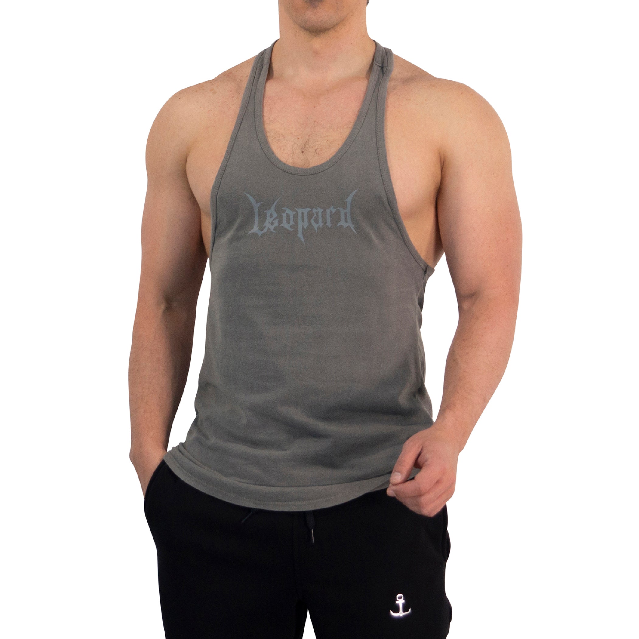 Playera Stringer Tank Dark Series Leopard Pigment Green
