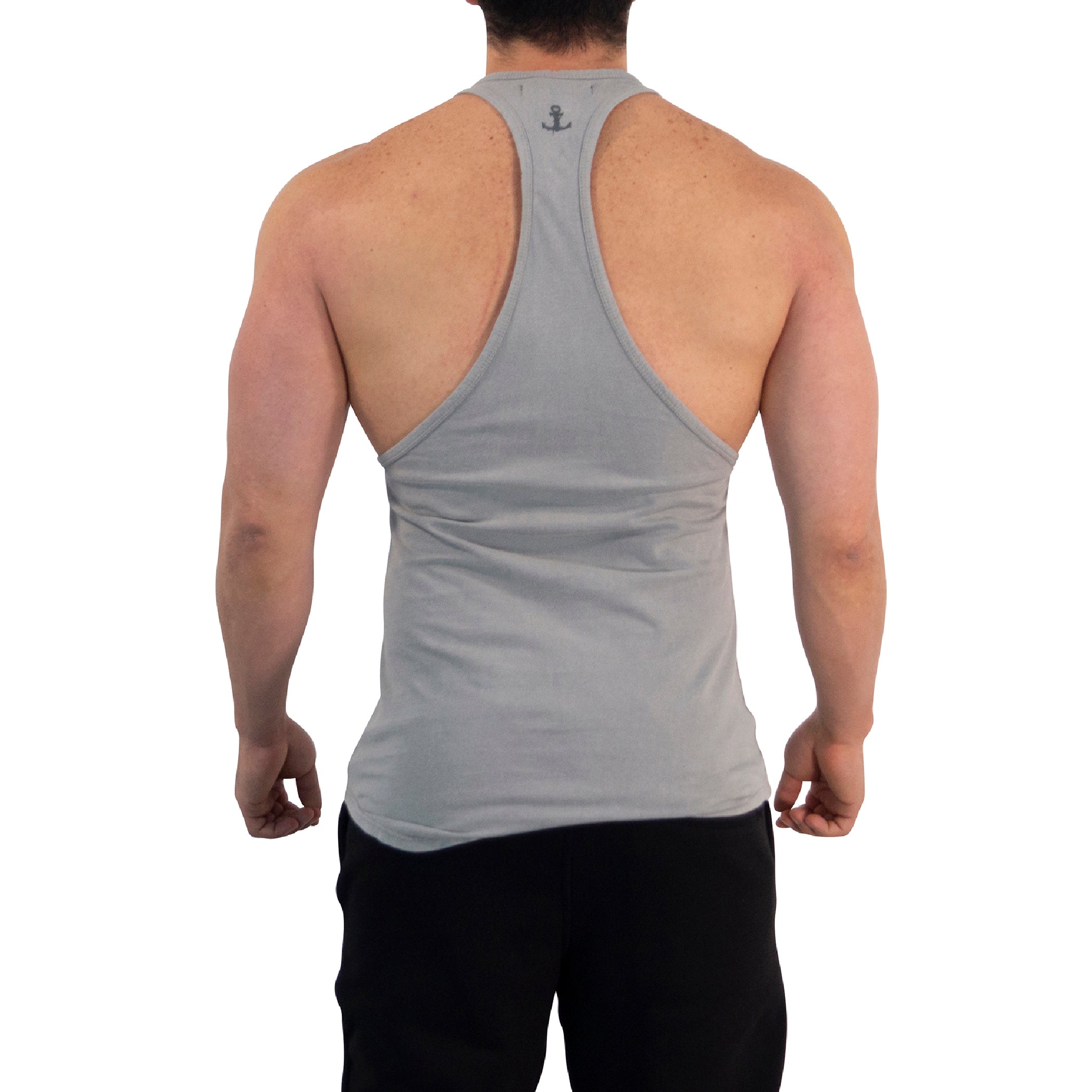 Playera Stringer Tank Dark Series Leopard Pigment Light Gray