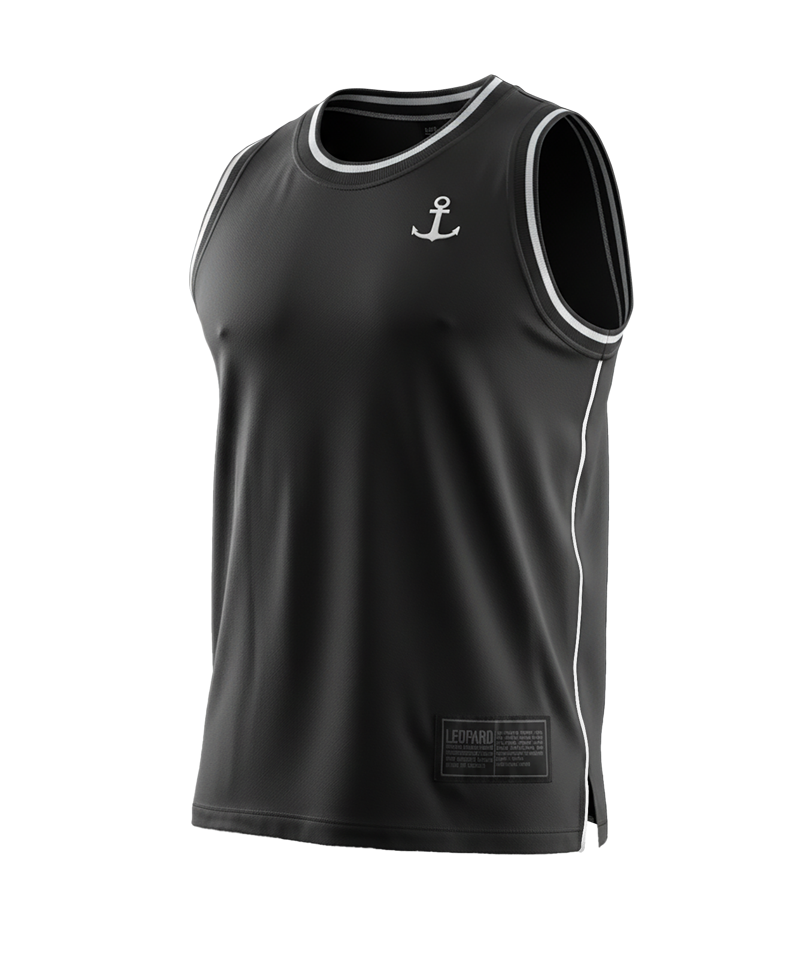 Mesh Jersey Mamba State Black Anchor Logo