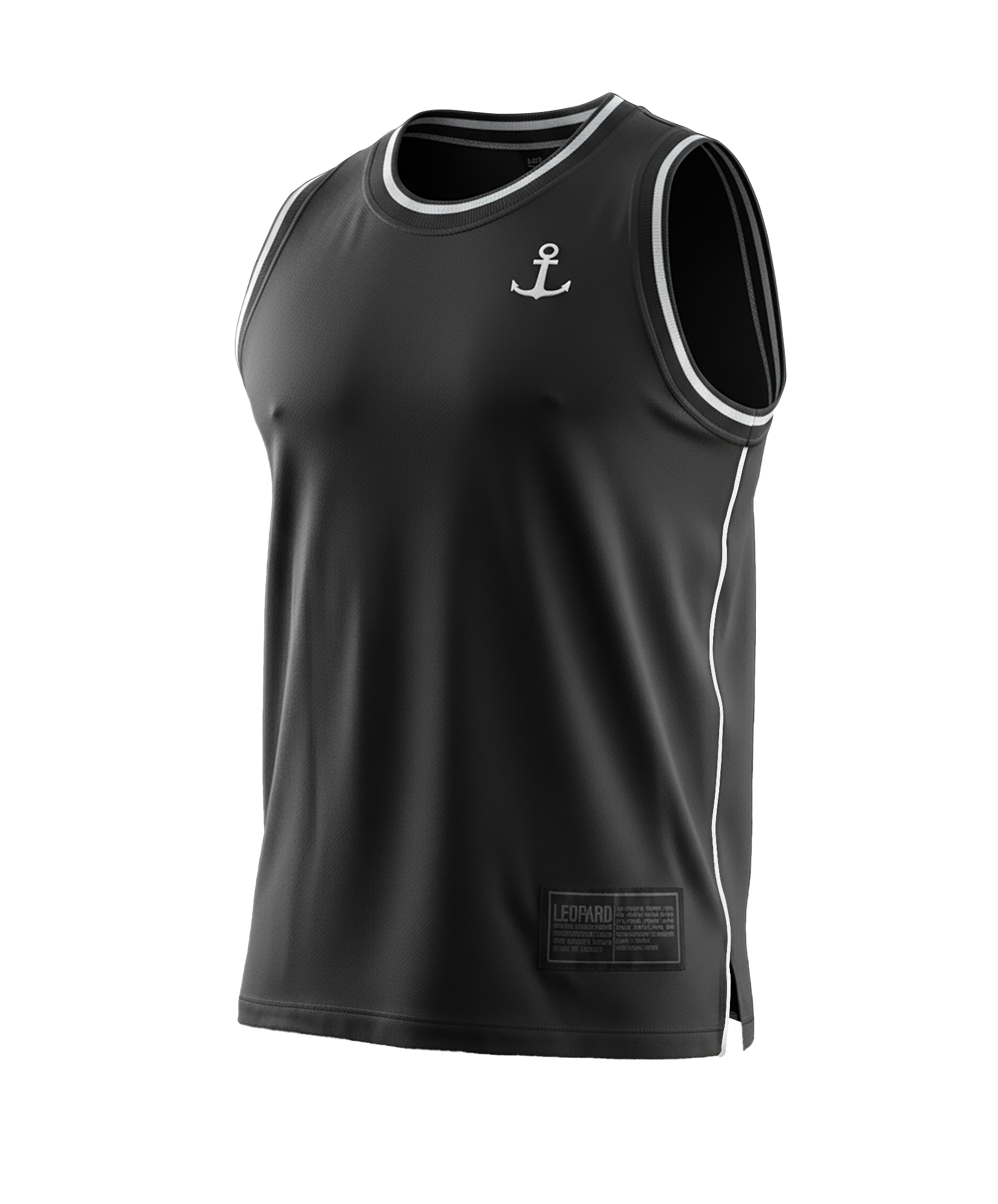 Mesh Jersey Mamba State Black Anchor Logo