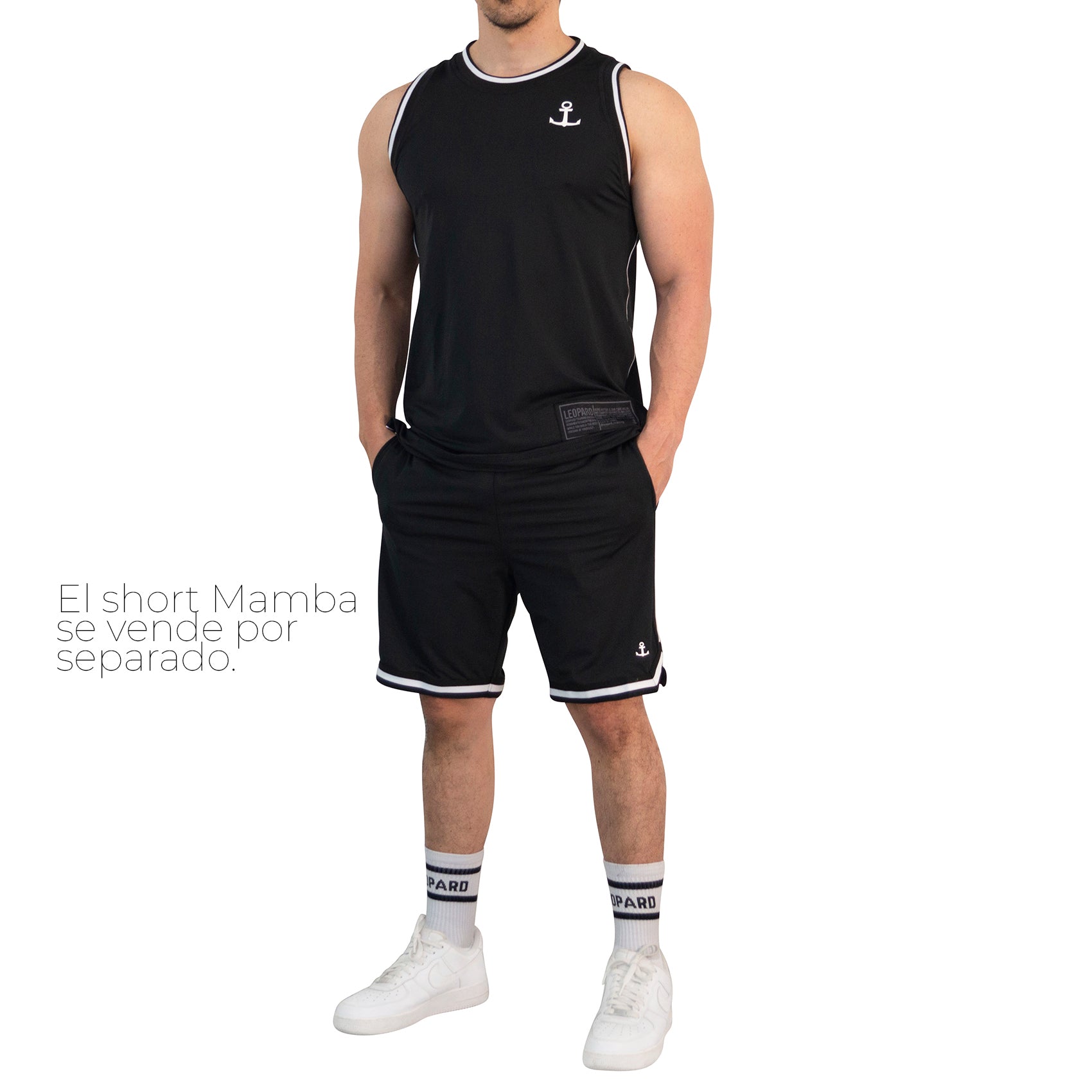 Mesh Jersey Mamba State Black Anchor Logo