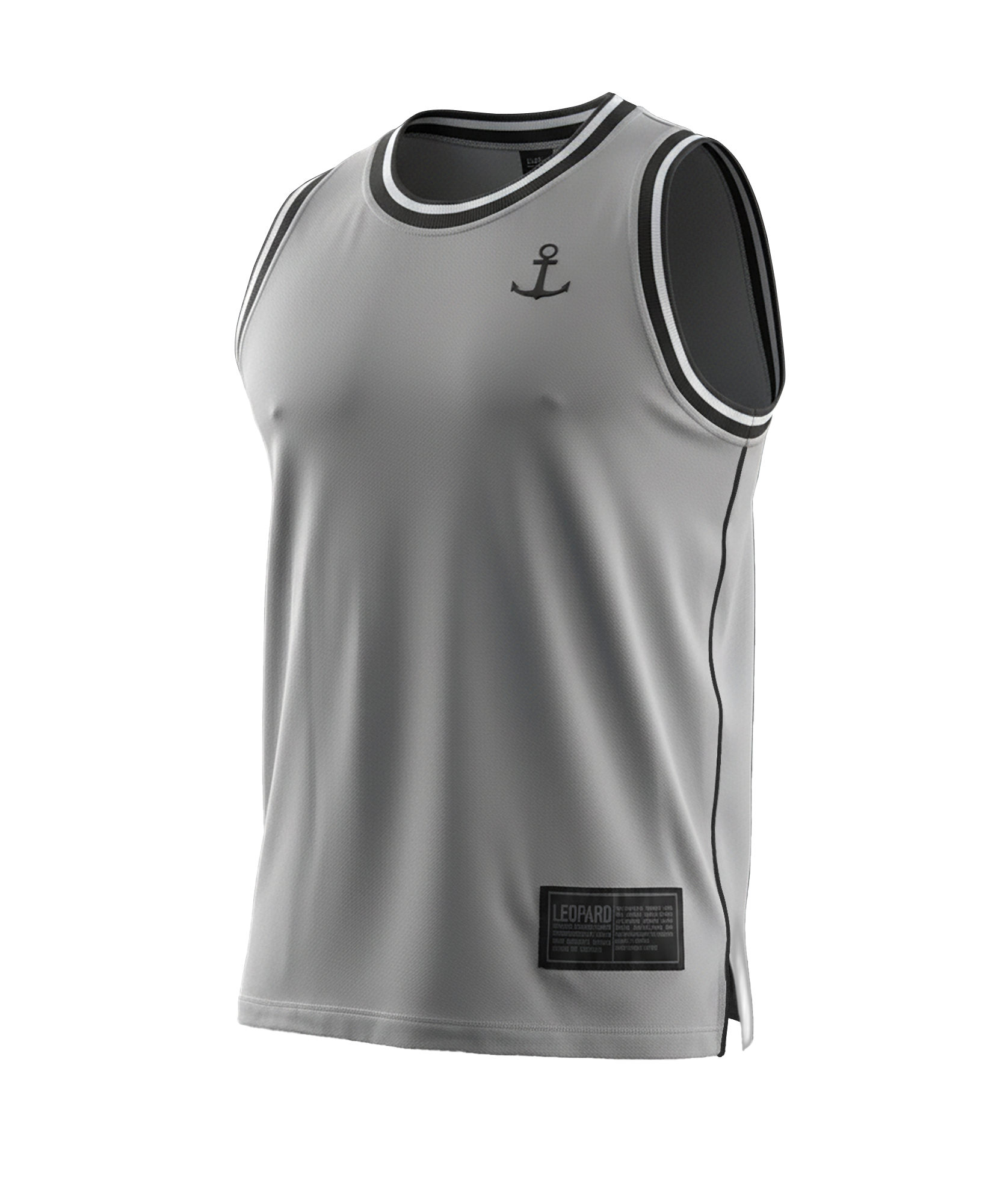 Mesh Jersey Mamba State Gray Anchor Logo