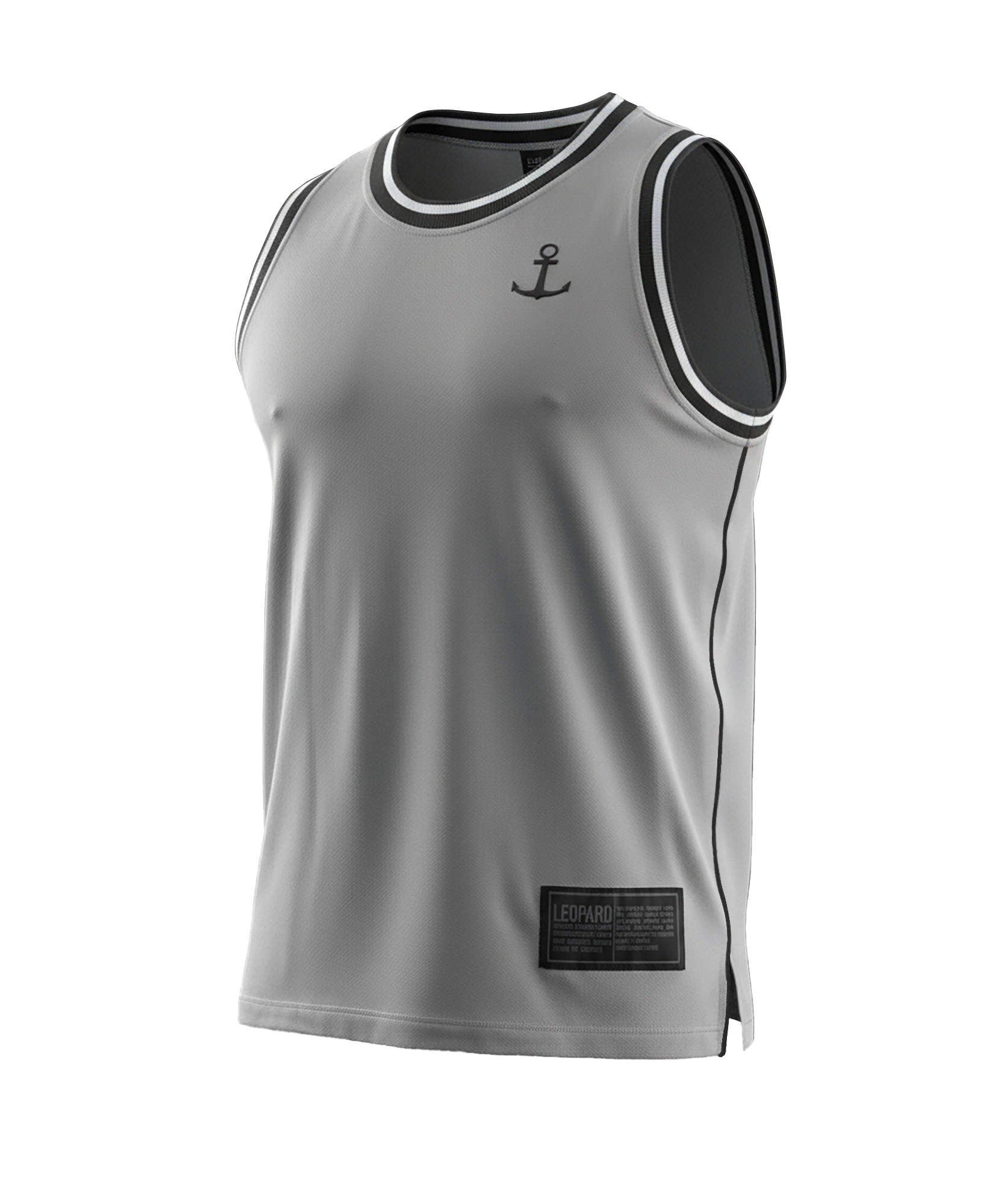 Mesh Jersey Mamba State Gray Anchor Logo