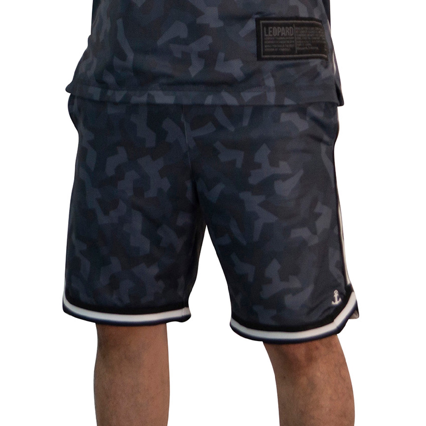 Mesh Short Mamba State Ghost Anchor Logo