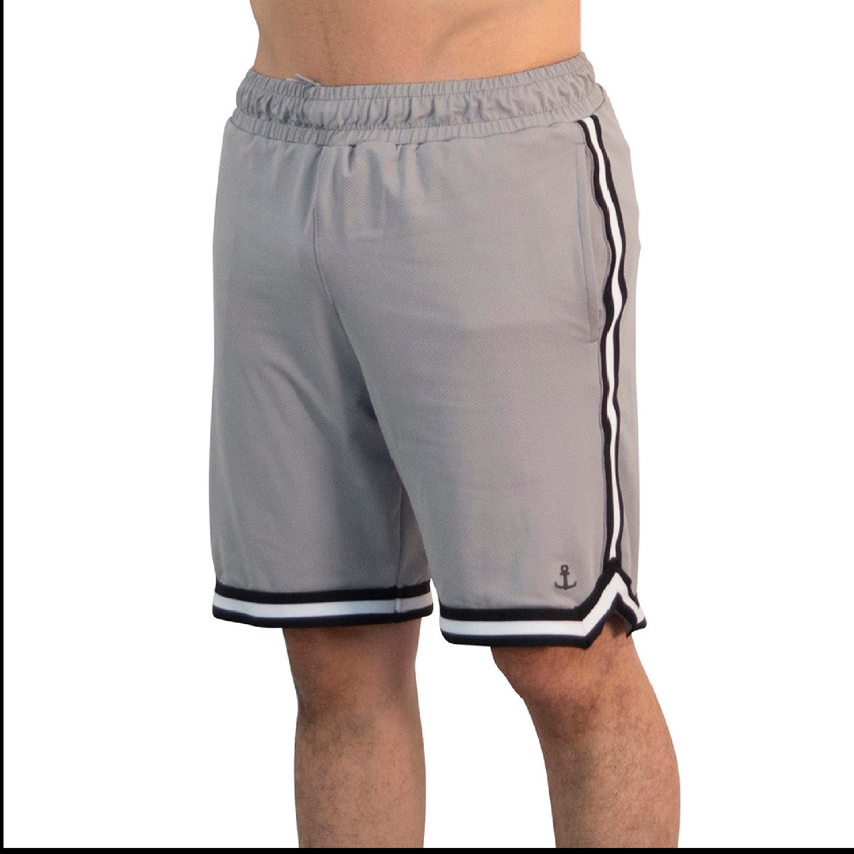 Mesh Short Mamba State Gray Anchor Logo
