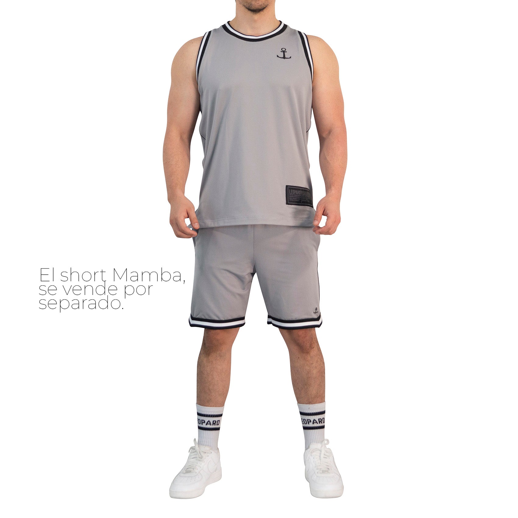 Mesh Jersey Mamba State Gray Anchor Logo