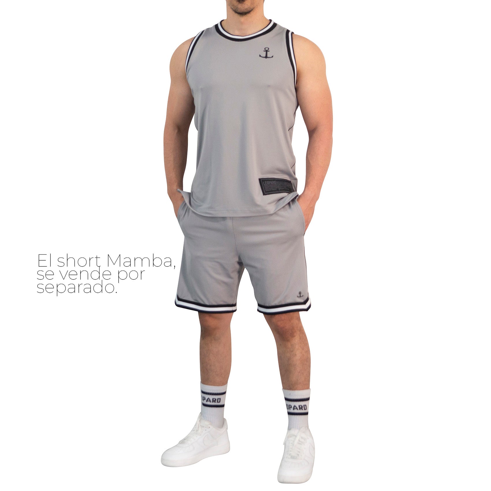 Mesh Jersey Mamba State Gray Anchor Logo