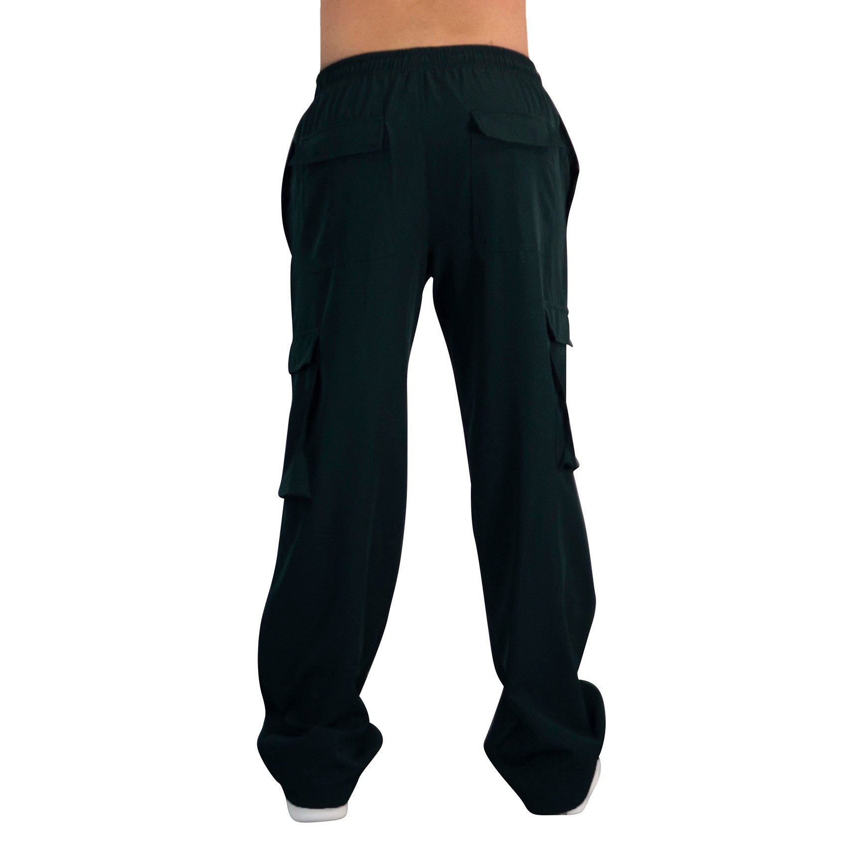 Parachute Cargo Track Pants Jogger Trouser Dark Green