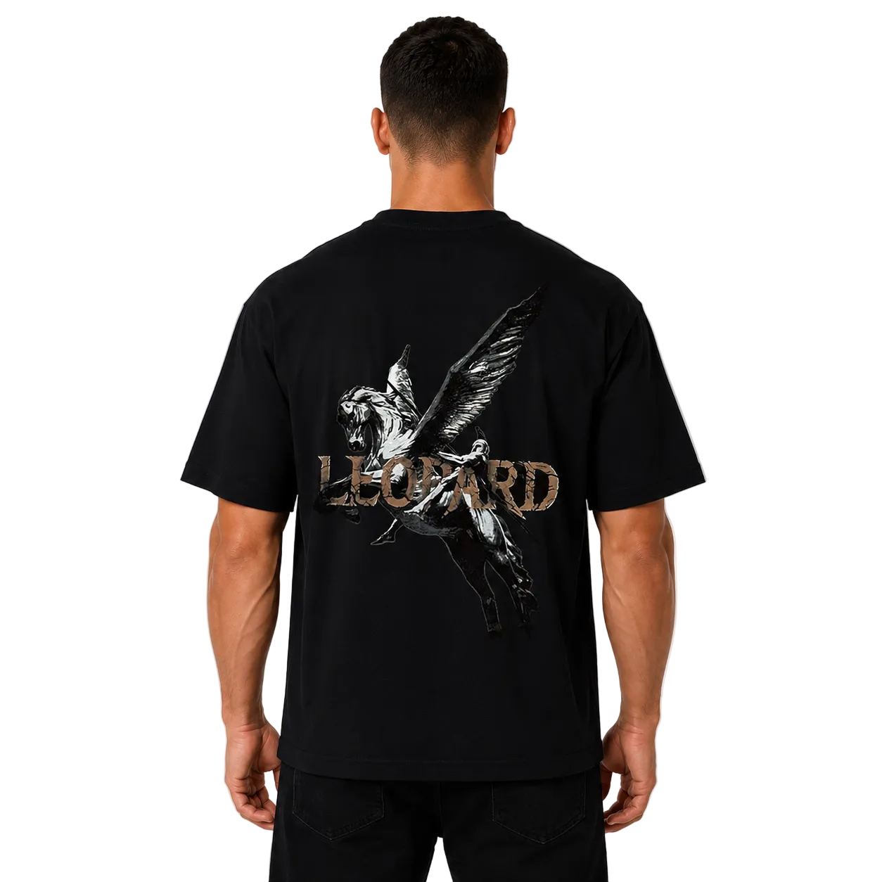Tshirt Boxy | Oversized Mythic Stallion Black