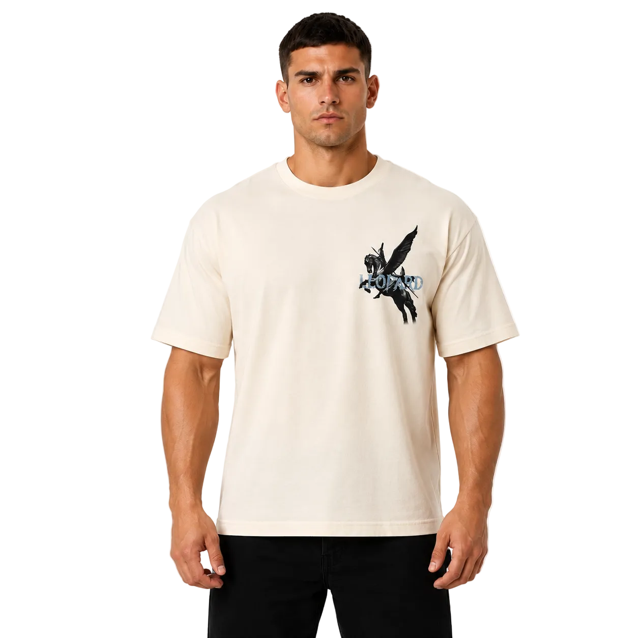 Tshirt Boxy | Oversized Mythic Stallion Off White