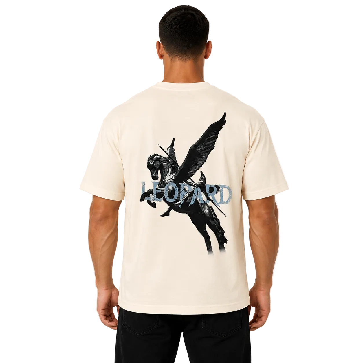 Tshirt Boxy | Oversized Mythic Stallion Off White