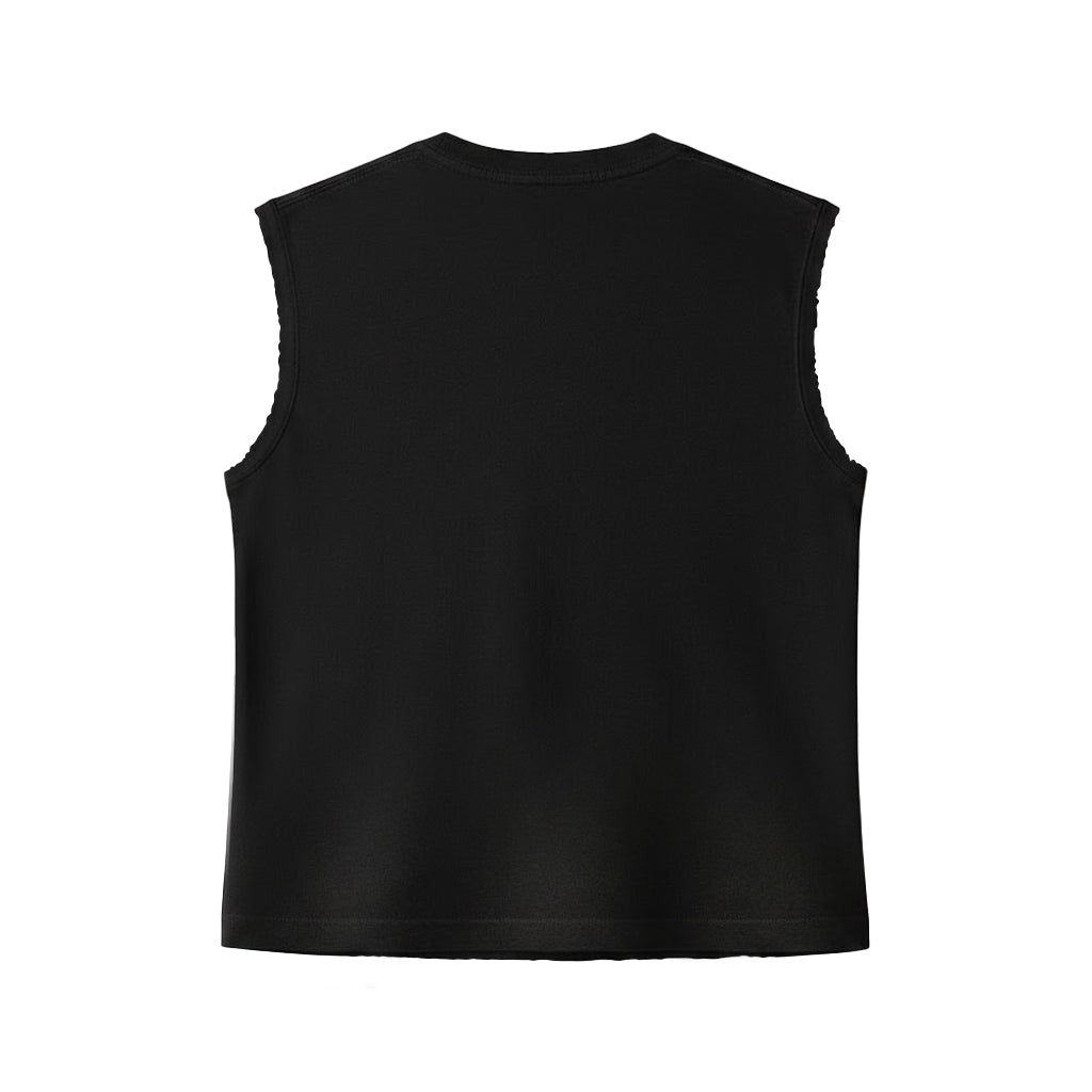 Playera Sleeveless Boxy | Oversized Signature Series Black