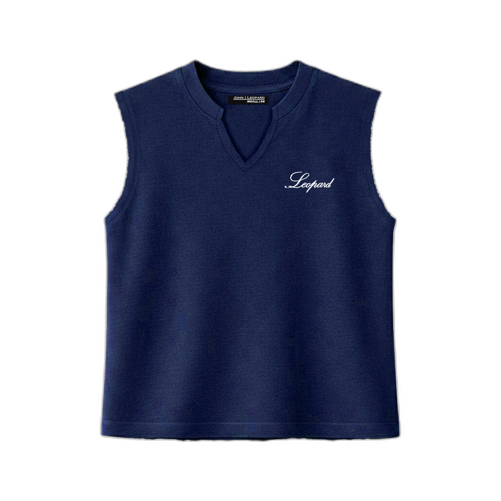 Playera Sleeveless Boxy | Signature Series Navy