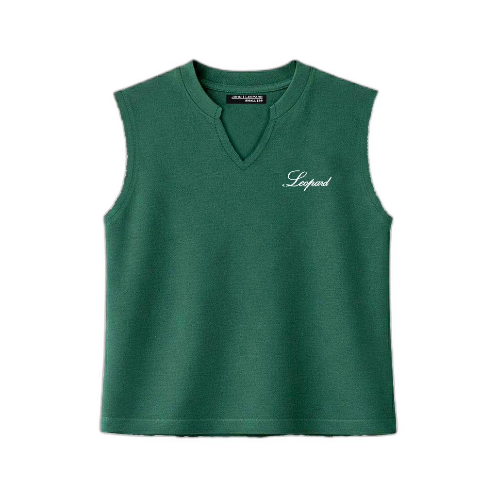 Playera Sleeveless Boxy | Signature Series Dark Green