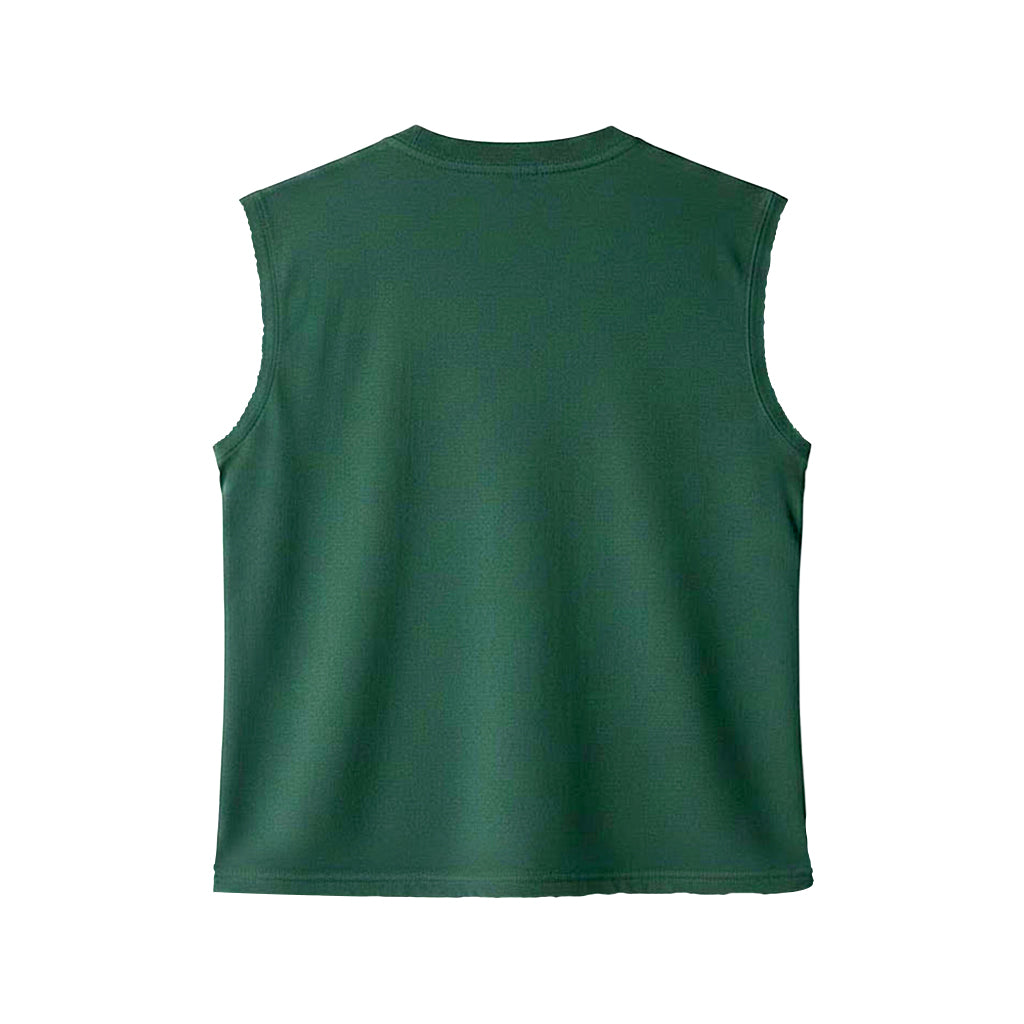 Playera Sleeveless Boxy | Signature Series Dark Green