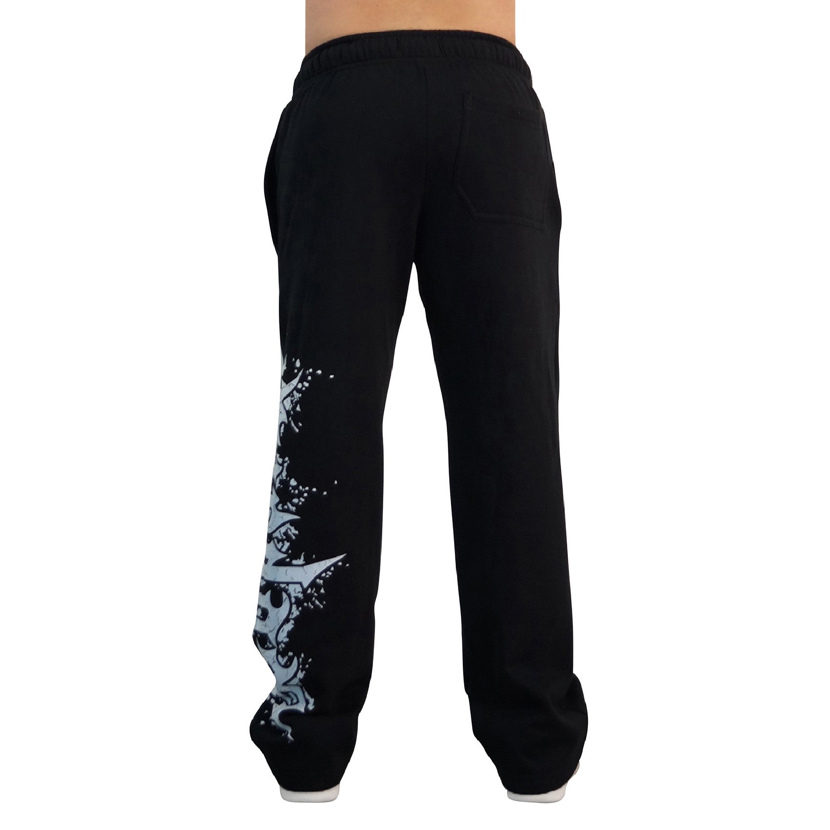 Jogger Straight Fit Dark Series Distressed Logo Black